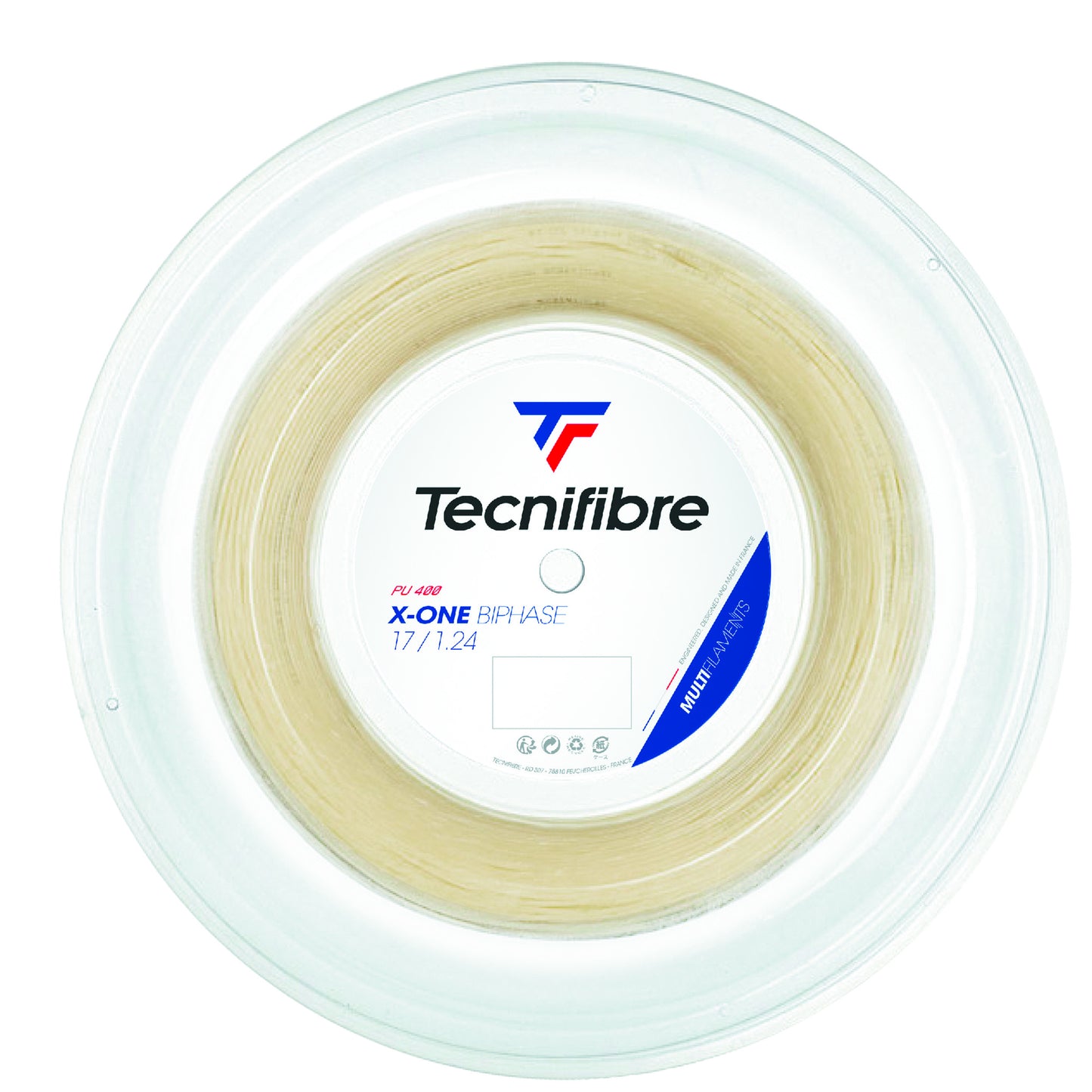 Tecnifibre X-One Biphase 200m String Reel-Ecru