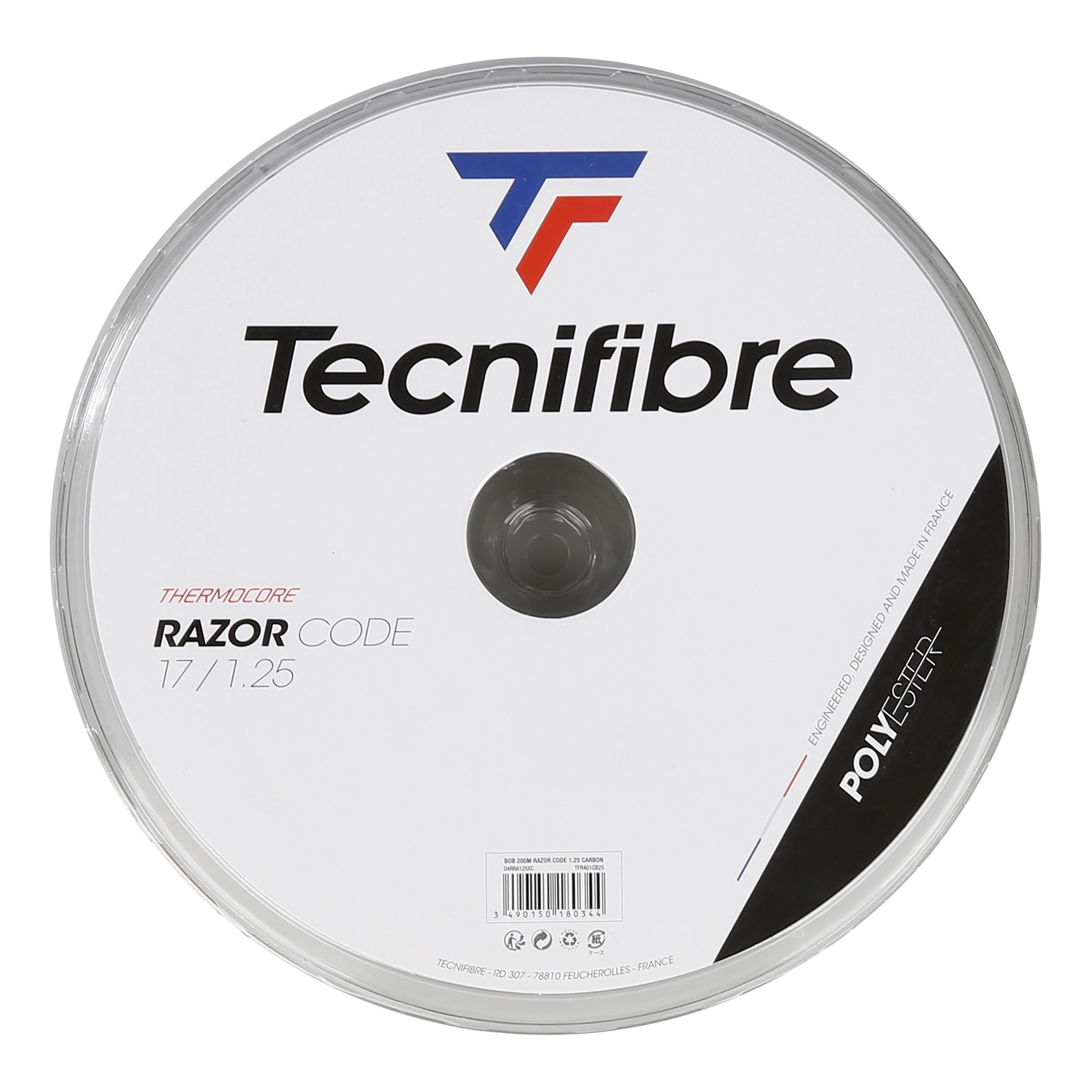 Tecnifibre Razor Code 200m String Reel-Grey