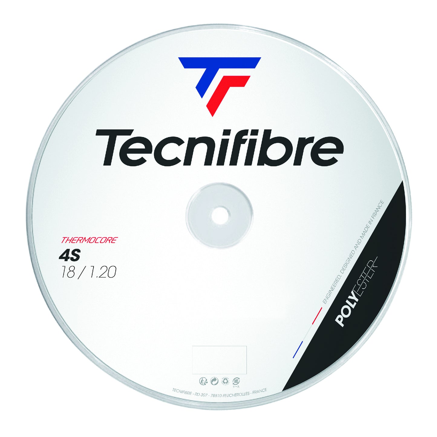 Tecnifibre Black Code 4S 200m String Reel-Black