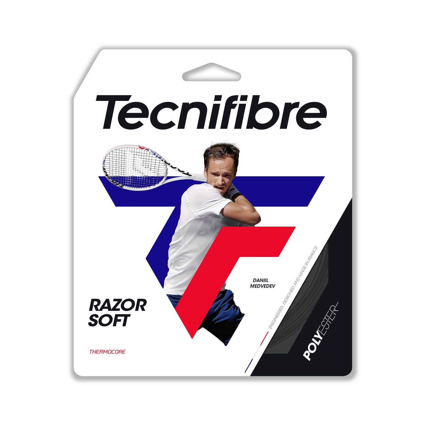 Tecnifibre Razor Soft 12m String Set-Grey