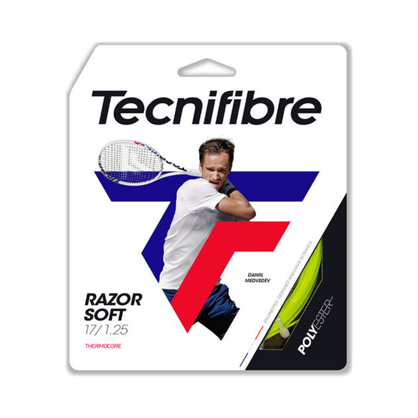 Tecnifibre Razor Soft 12m String Set-Lime