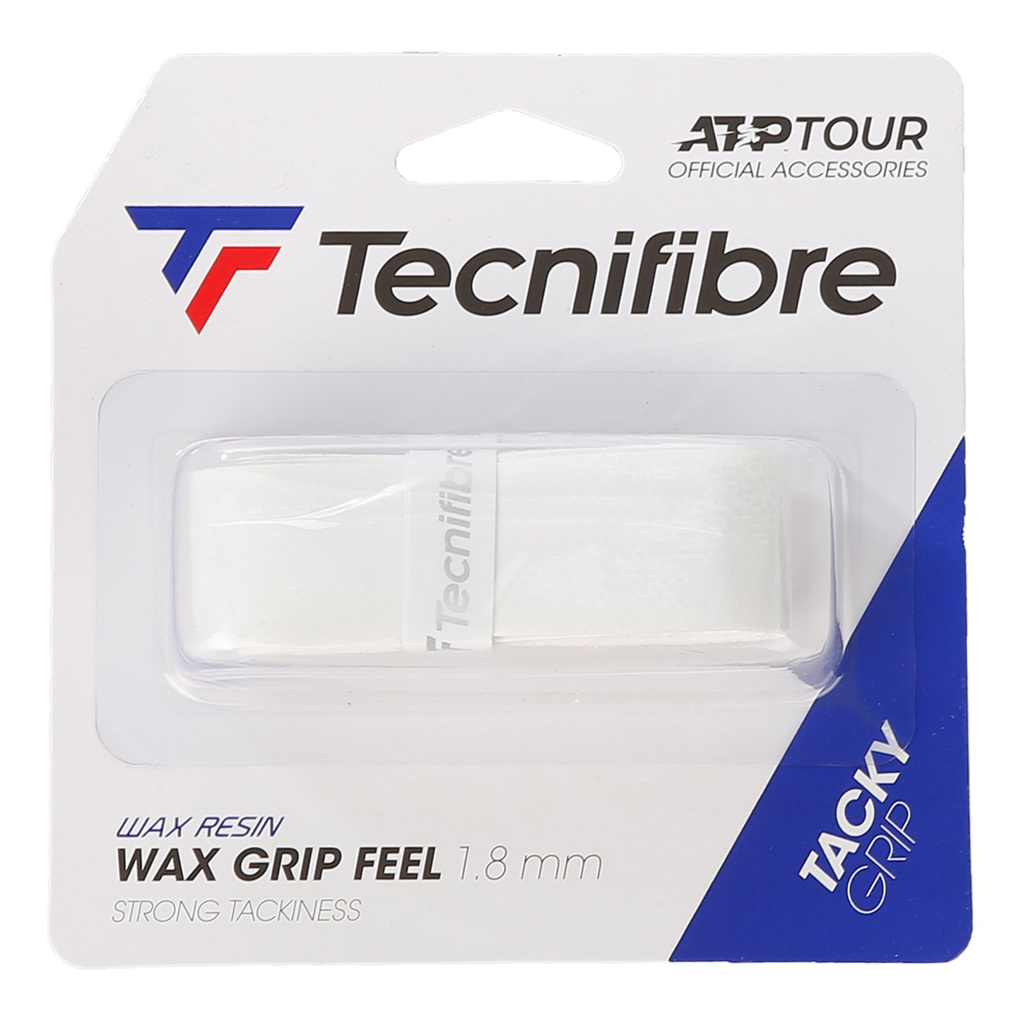 Tecnifibre Wax Feel Grip 1 Pack-White