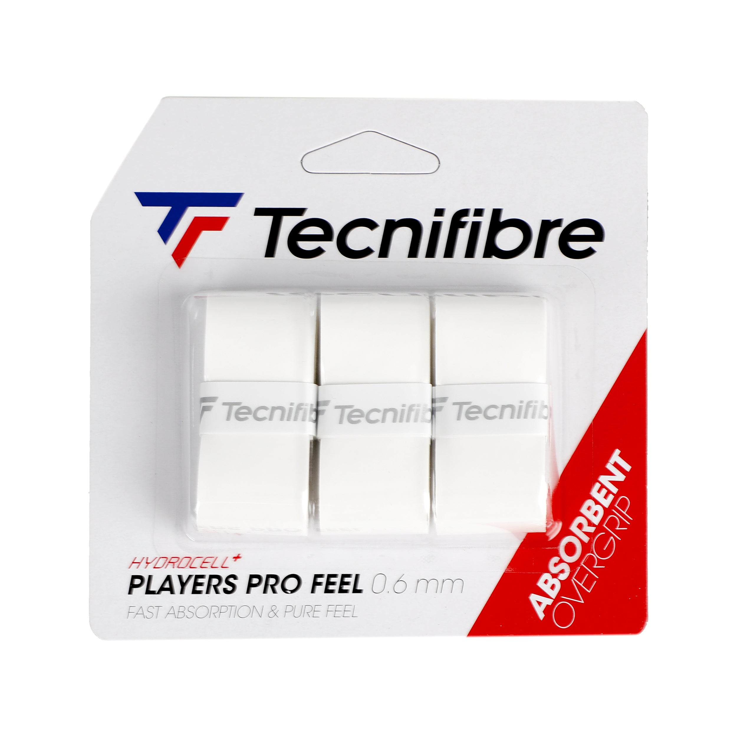 Tecnifibre Player Pro Feel 3 Pack-White
