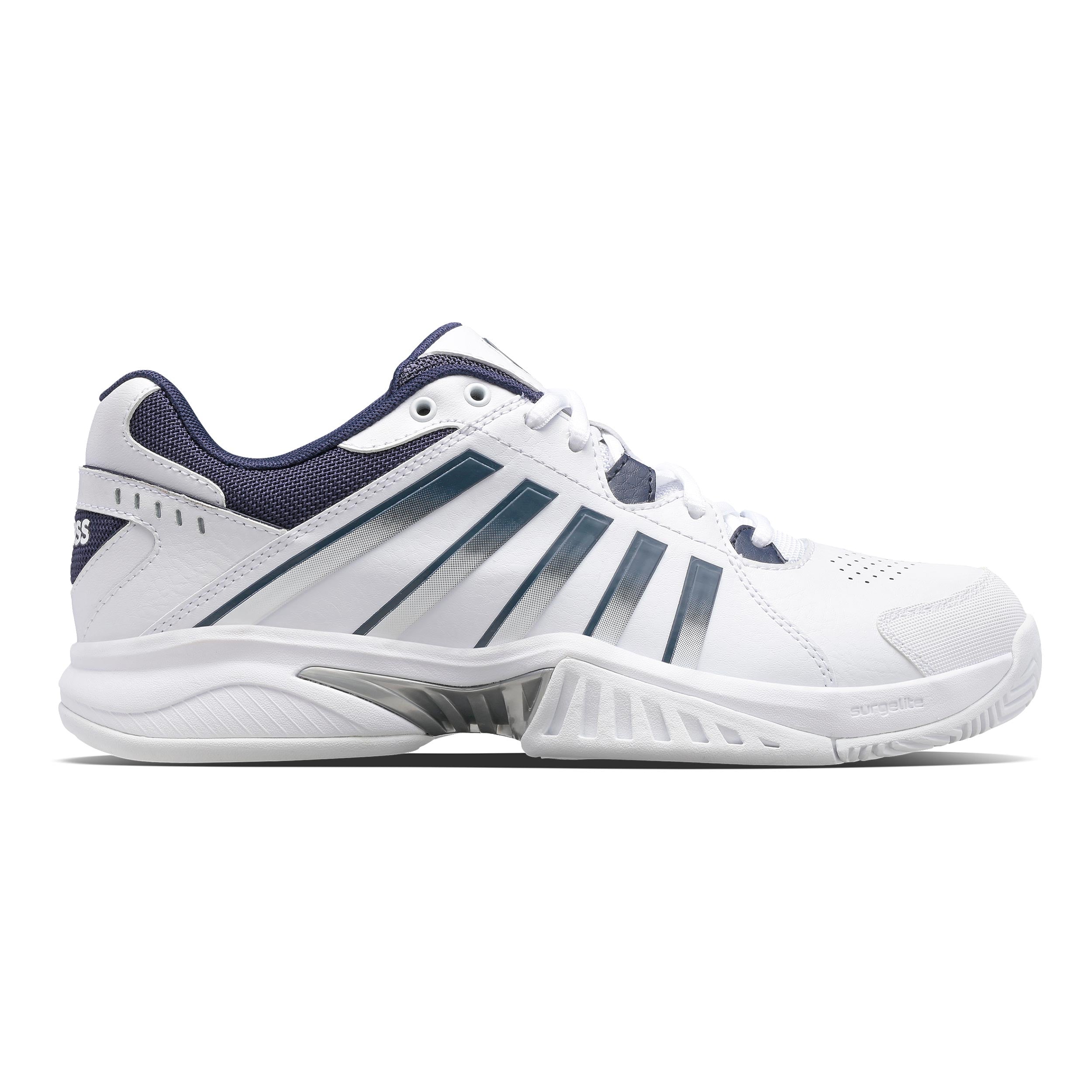K-Swiss Receiver V Allcourtschuh Herren-Weiß,Dunkelblau