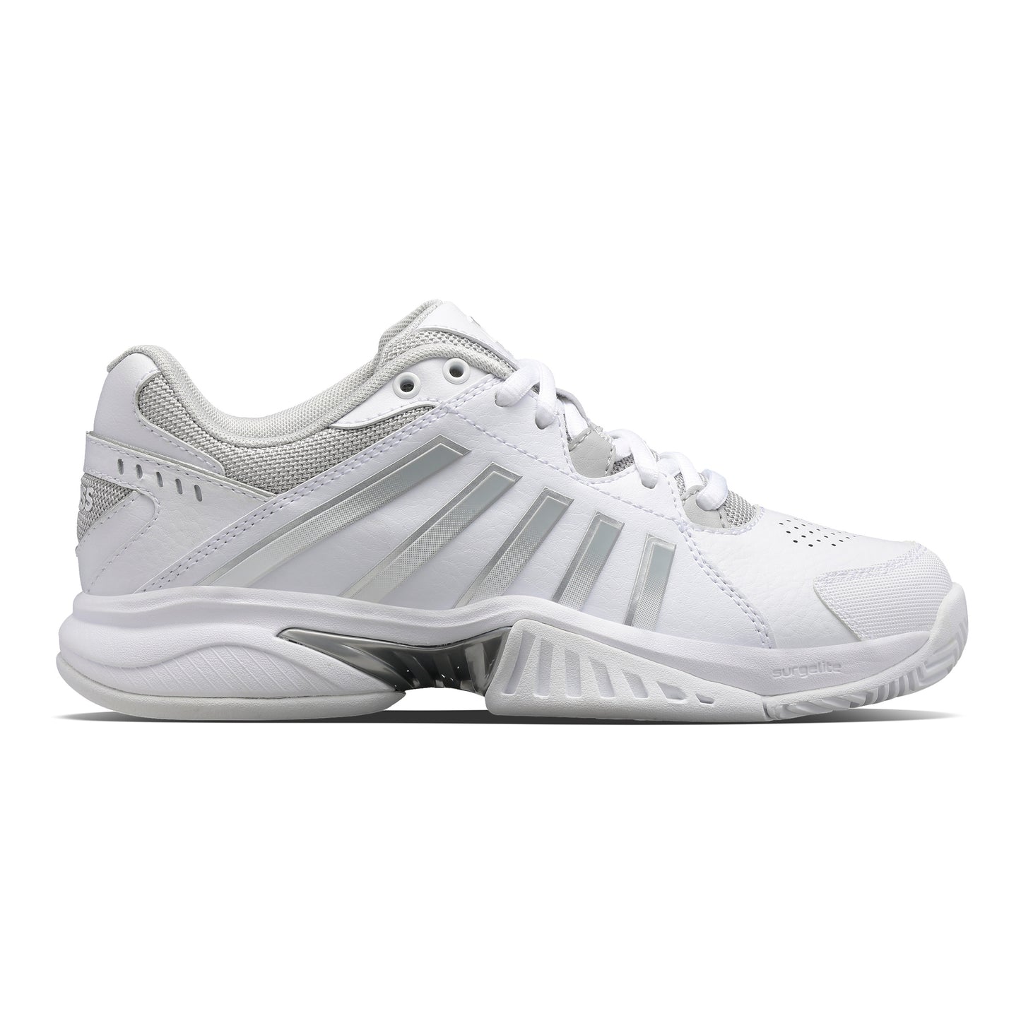 K-Swiss Receiver V Allcourtschuh Damen - weiß, silber