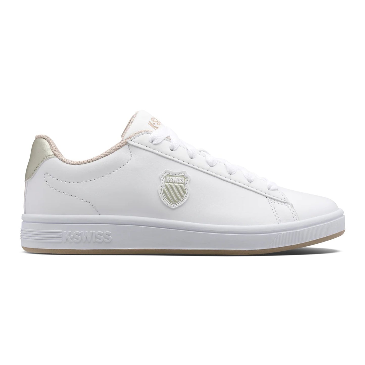K-Swiss Court Shield Sneaker Damen - weiß, silber