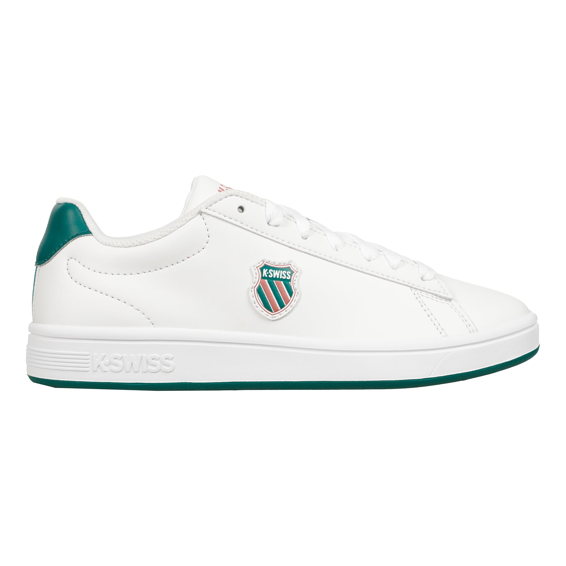 K-Swiss Court Shield Sneaker Damen - weiß, dunkelgrün