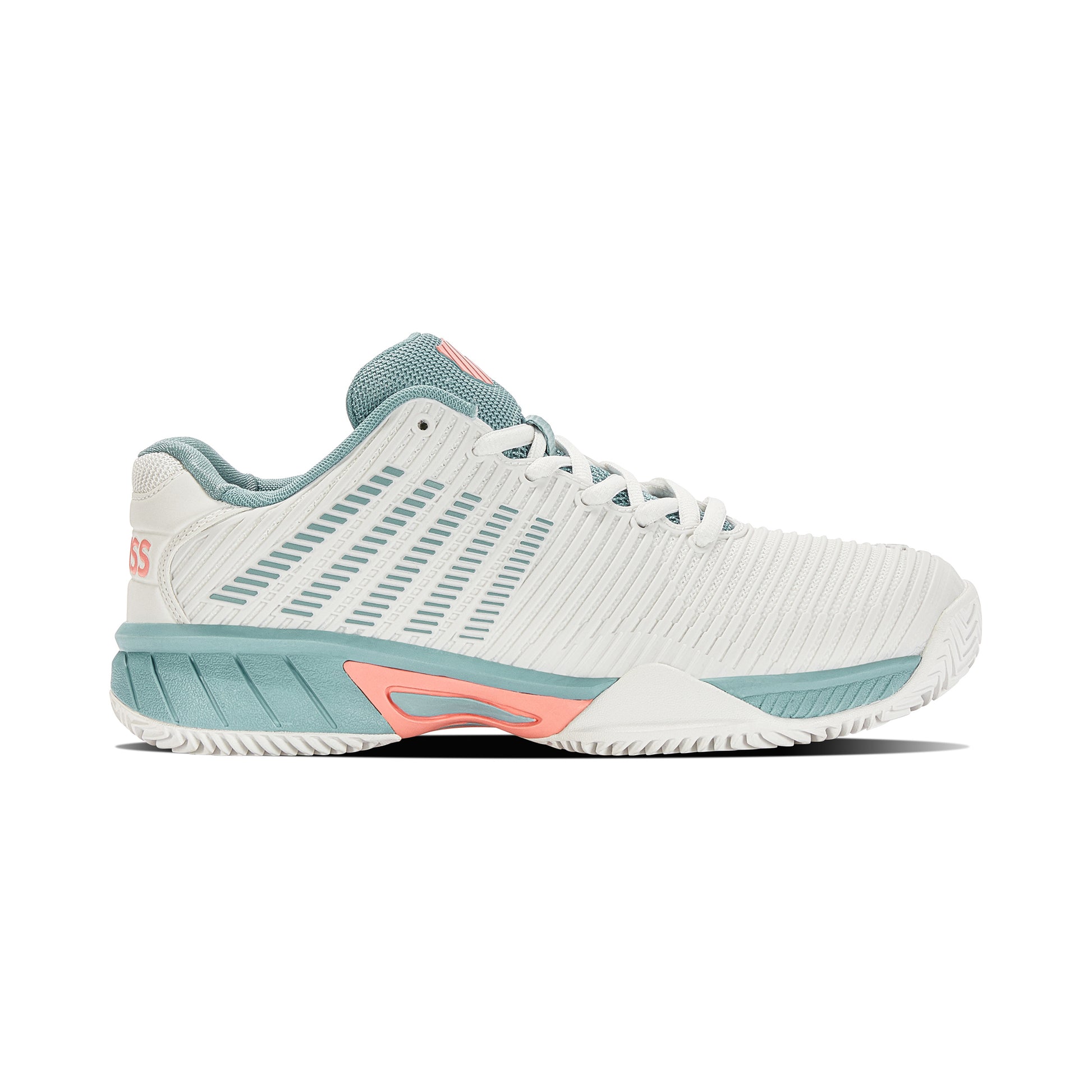 K-Swiss Hypercourt Express 2 Sandplatzschuh Kinder - weiß, türkis