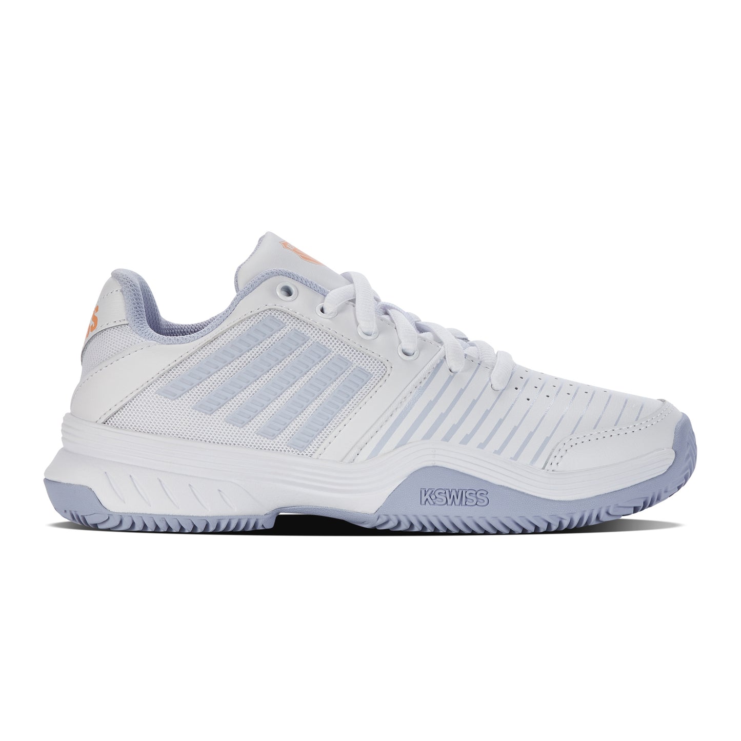 K-Swiss Court Express CLAY Clay Court Shoe Women-White,Lilac