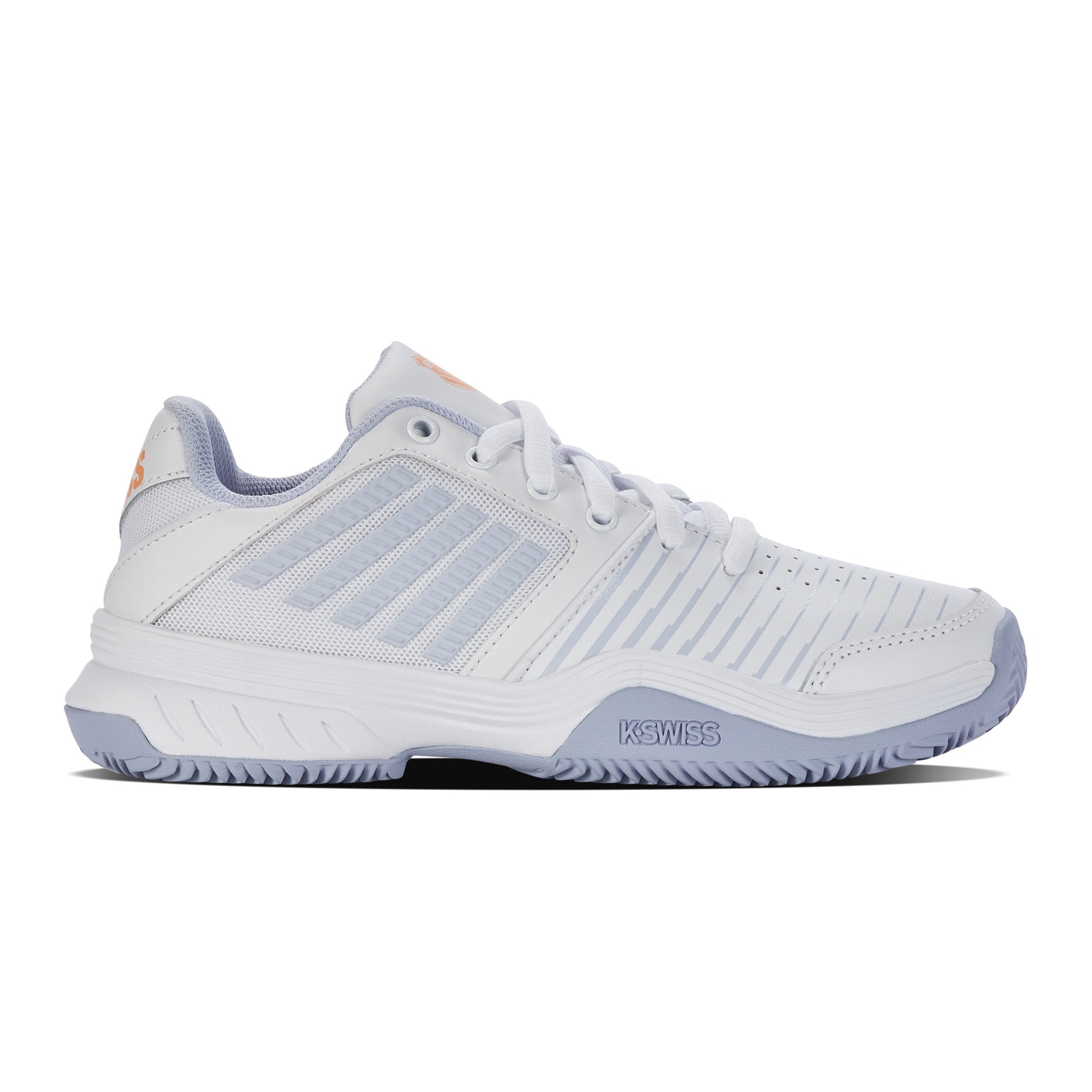 K-Swiss Court Express CLAY Clay Court Shoe Women-White,Lilac