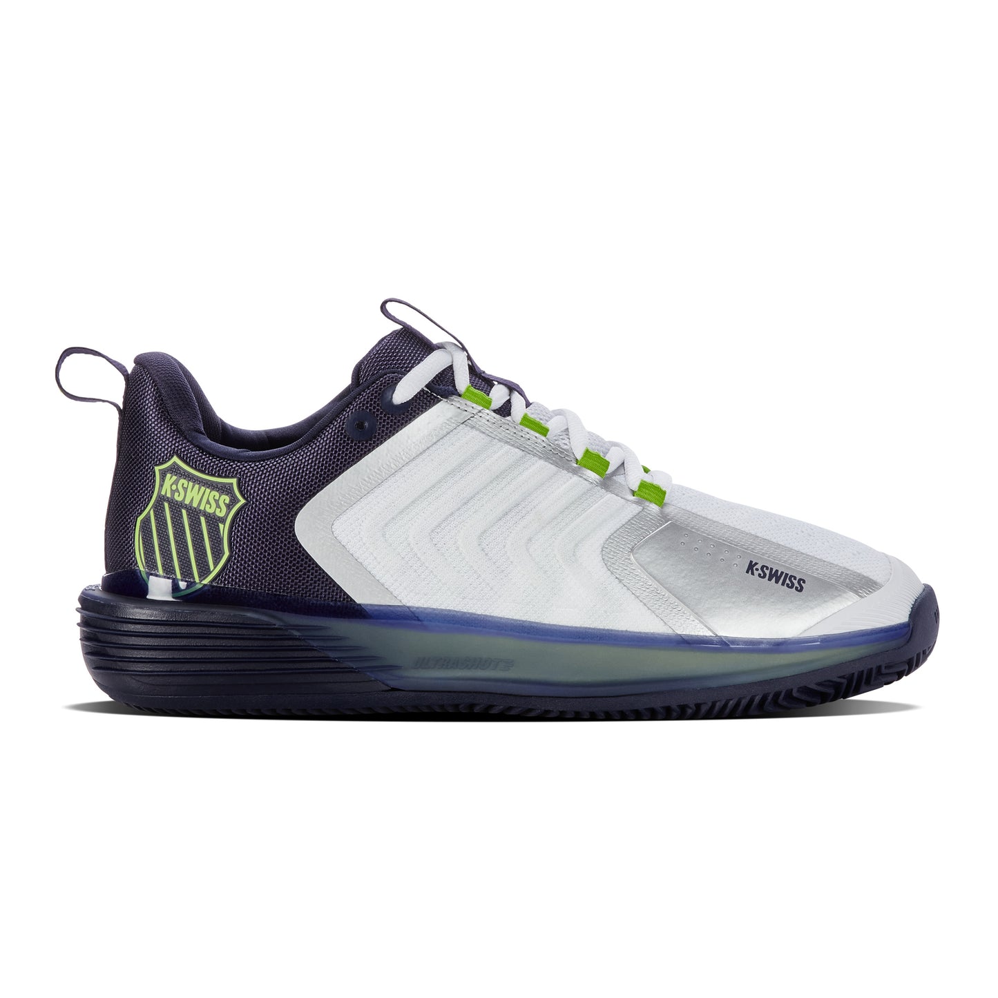 K-Swiss Ultrashot 3 Sandplatzschuh Herren - weiß, dunkelblau