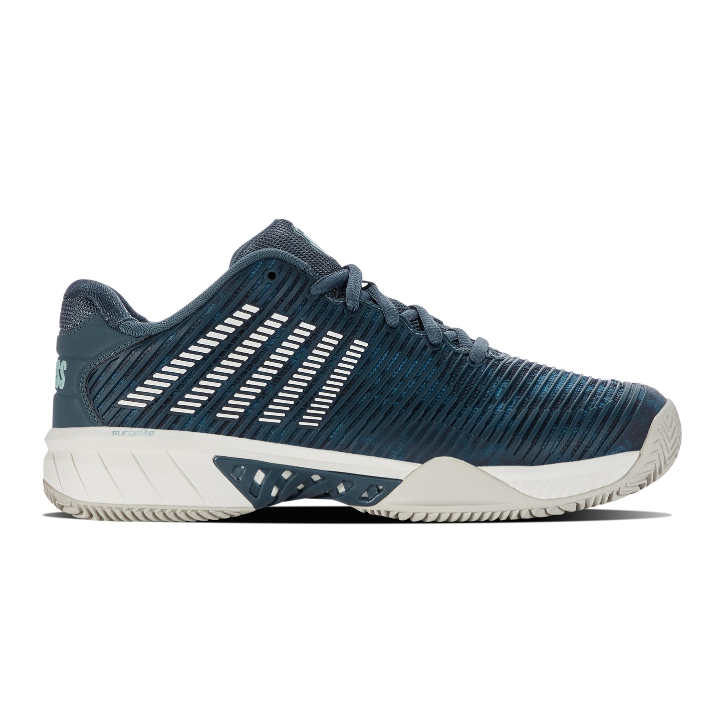 K-Swiss Hypercourt Express 2 Sandplatzschuh Herren-Petrol,Hellgrau