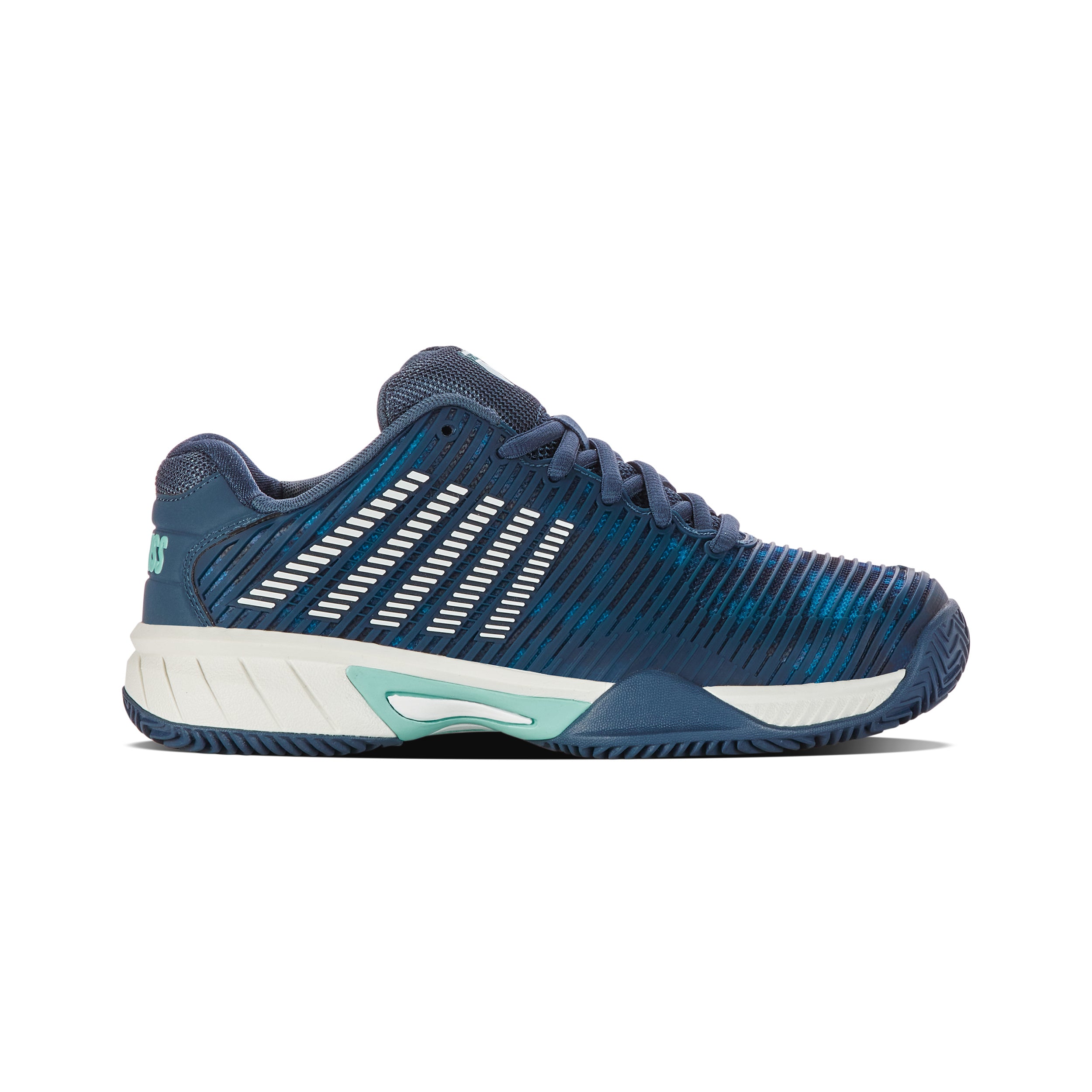 K-Swiss Hypercourt Express 2 Clay Court Shoe Kids-Petrol,White