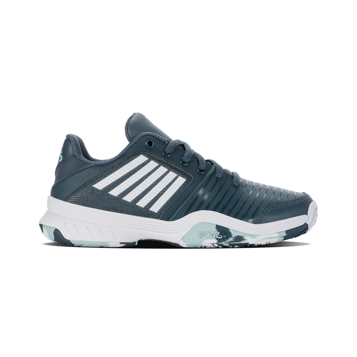 K-Swiss Court Express Omni All Court Shoe Kids-Petrol,White