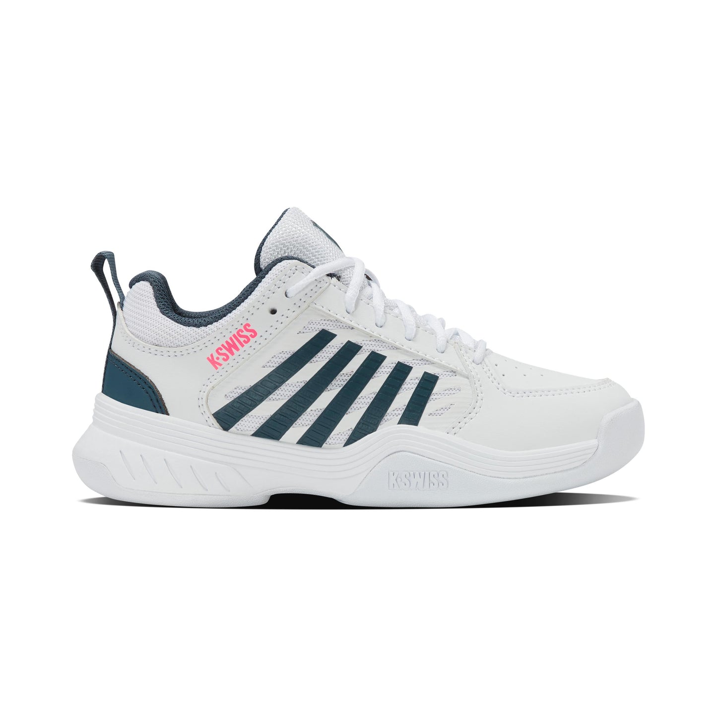 K-Swiss Court Express 2 Carpet shoe Kids - white, petrol