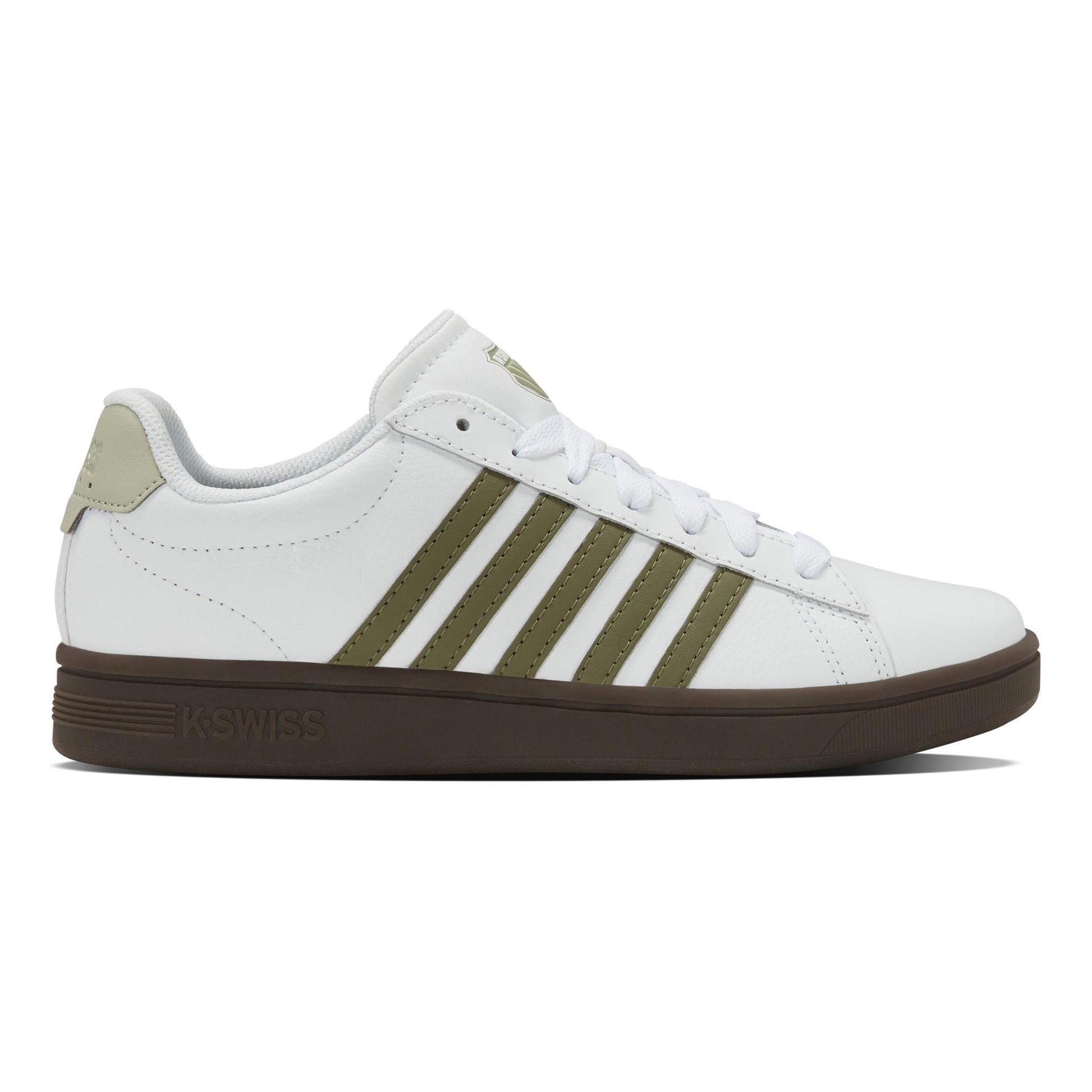 K-Swiss Court Tiebreak II Sneaker Herren-Weiß,Oliv