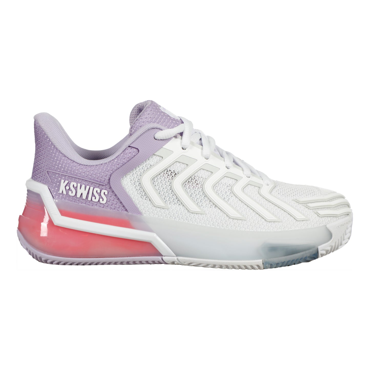 K-Swiss Ultrashot 4 Sandplatzschuh Damen - weiß, flieder