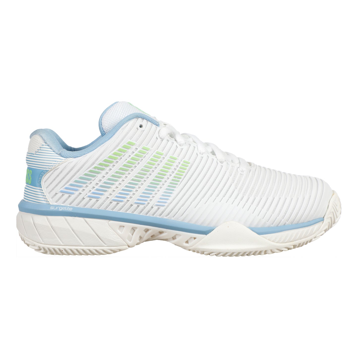K-Swiss Hypercourt Express 2 Clay Court Shoe Women-White,Light Blue