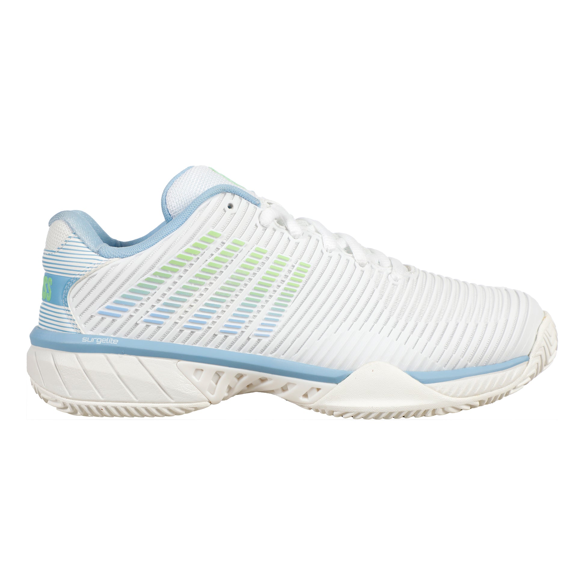 K-Swiss Hypercourt Express 2 Clay Court Shoe Women-White,Light Blue