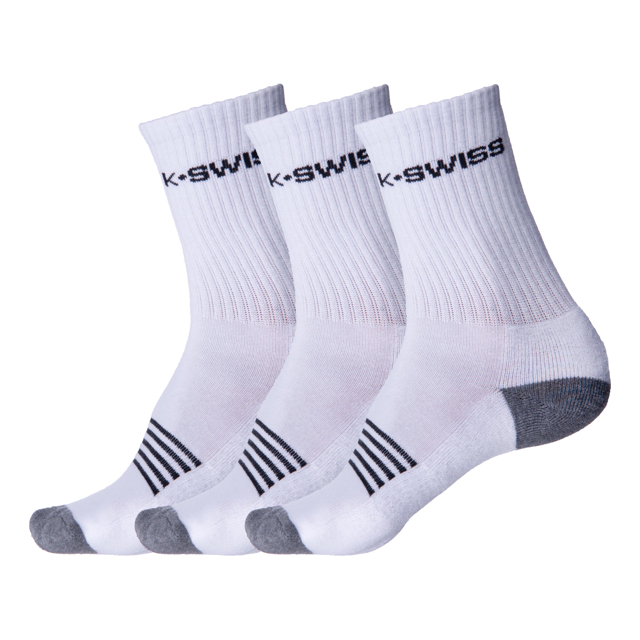 K-Swiss Tennis Socks 3 Pack Men-White,Black