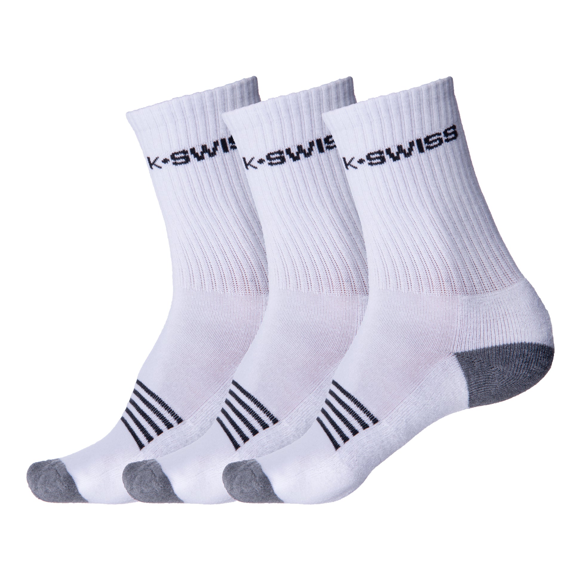 K-Swiss Tennis Socks 3 Pack Men-White,Black