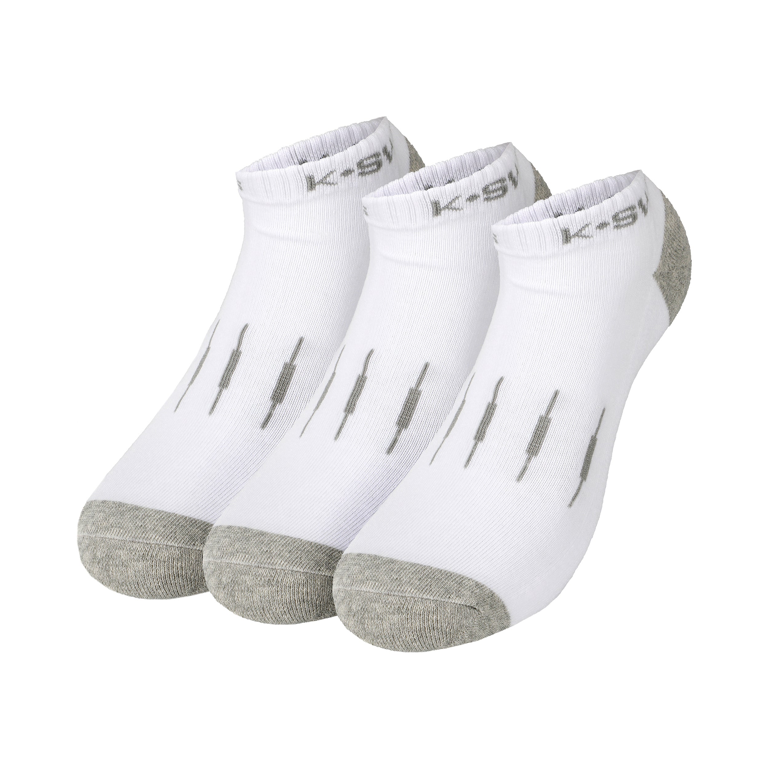 K-Swiss Tennis Socks 3 Pack Women-White,Lightgrey