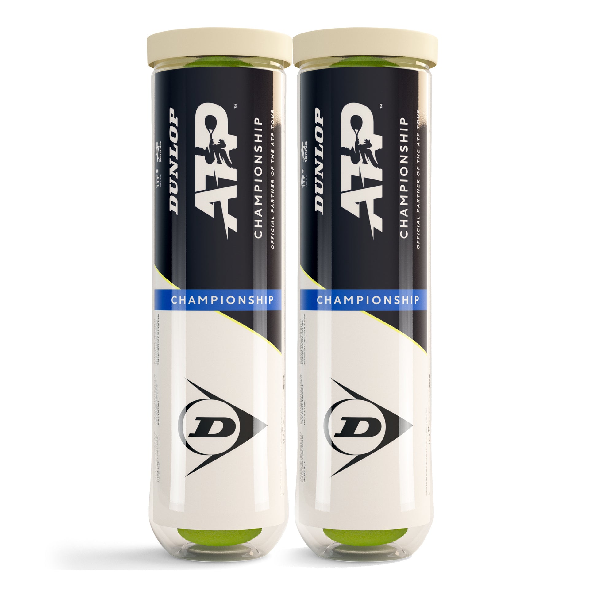 Dunlop ATP Championship Bi Pack 2x 4 Ball Tube