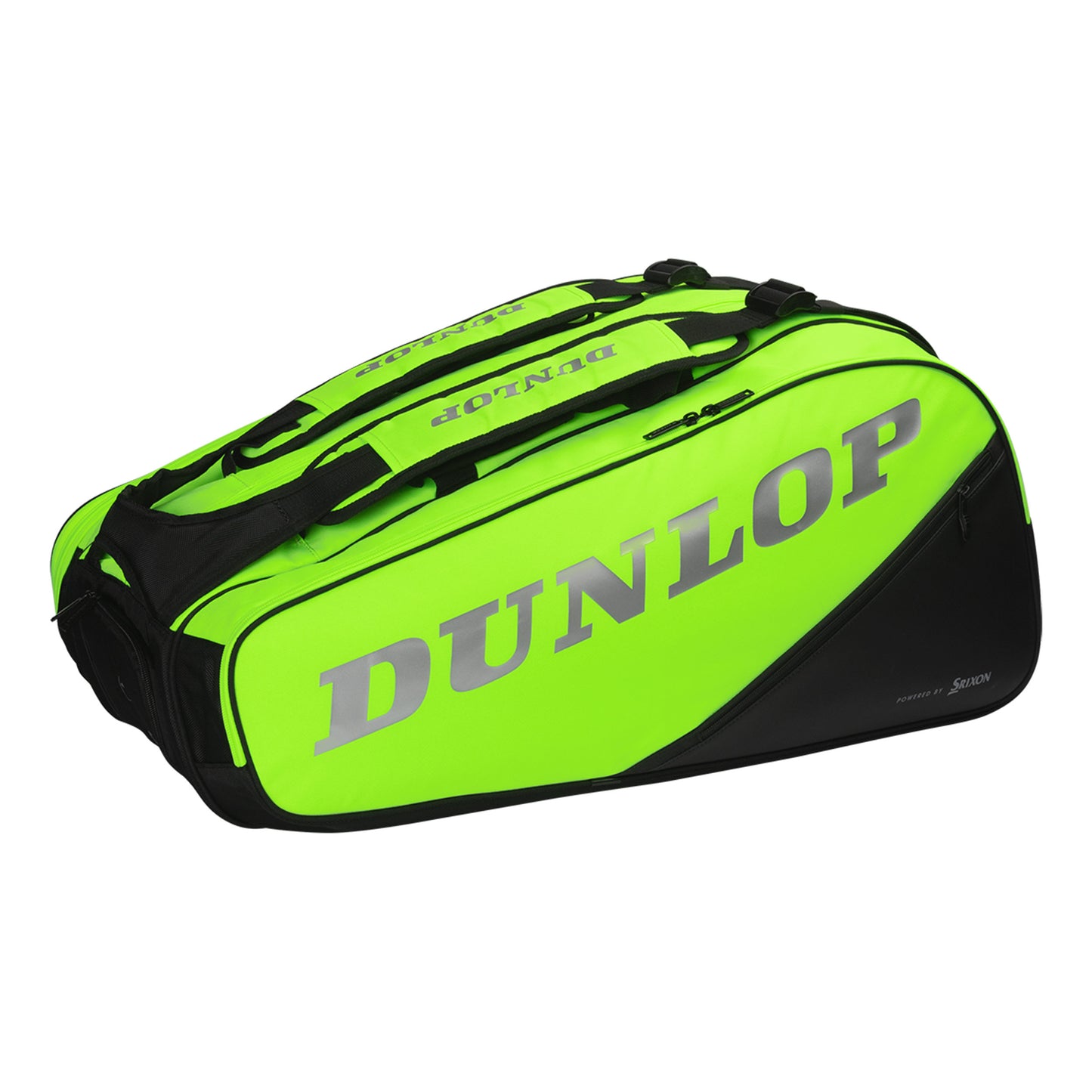 Dunlop SX Performance Racket Bag 12 Pack-Neon Green,Black