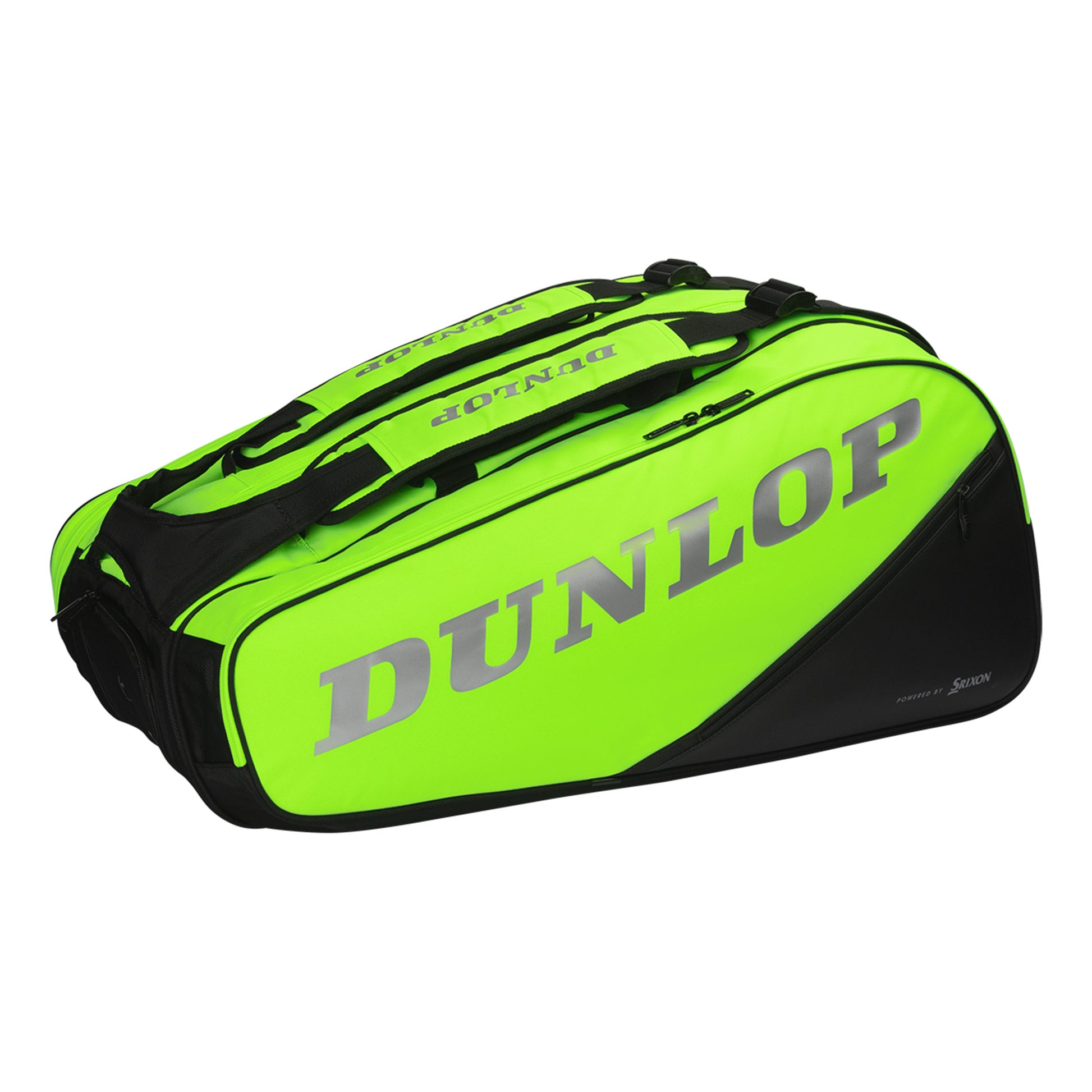 Dunlop SX Performance Racket Bag 12 Pack-Neon Green,Black