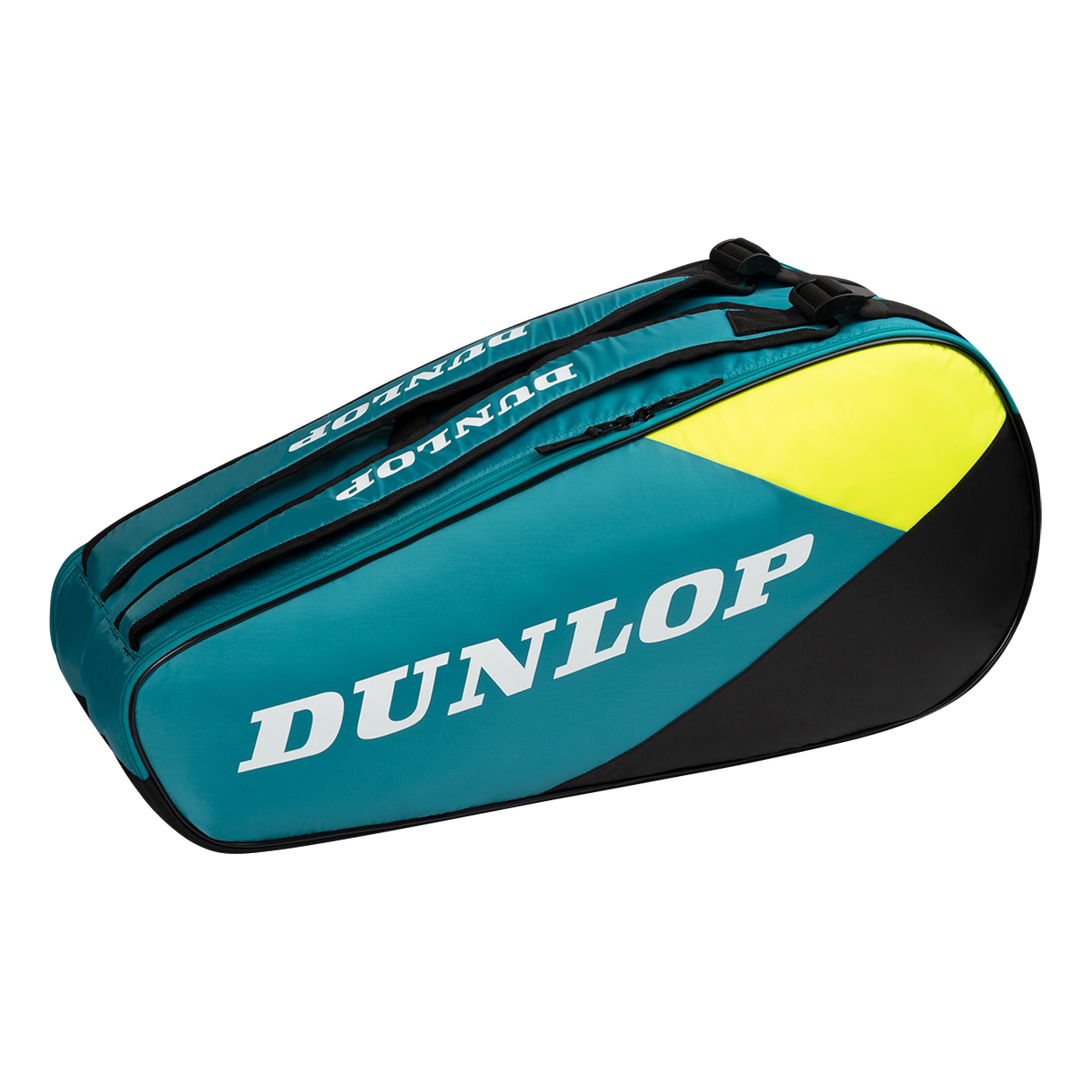 Dunlop SX Club Racket Bag 6 Pack-Black,Turquoise