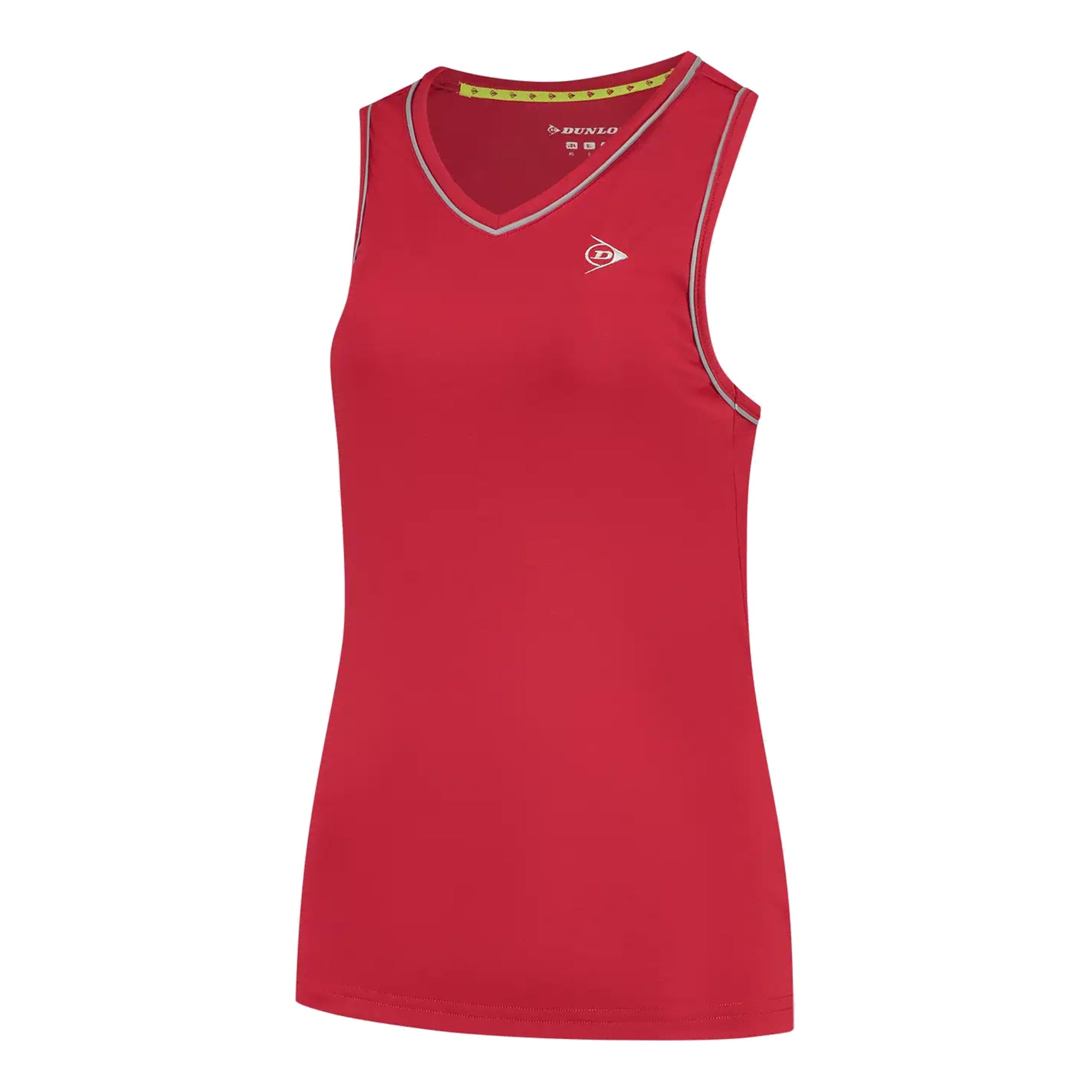 Dunlop Club Tank Top Women-Red