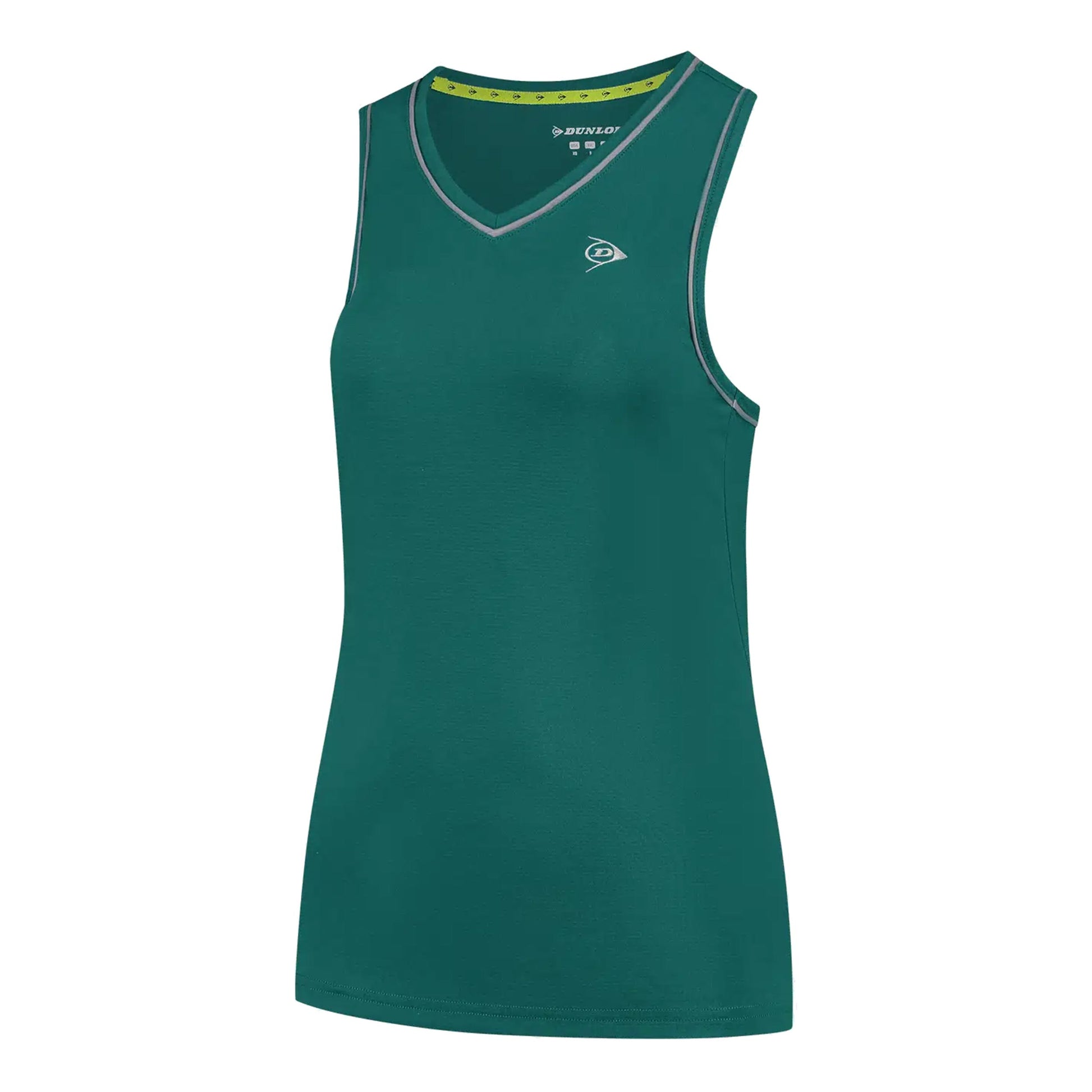 Dunlop Club Tank Top Women-Dark Green