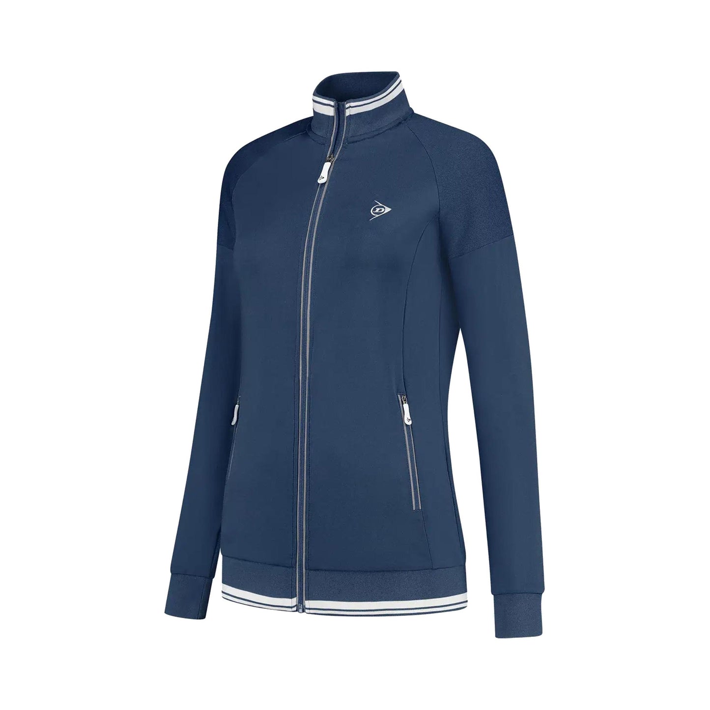 Dunlop Club Knitted Training Jacket Girls-Dark Blue