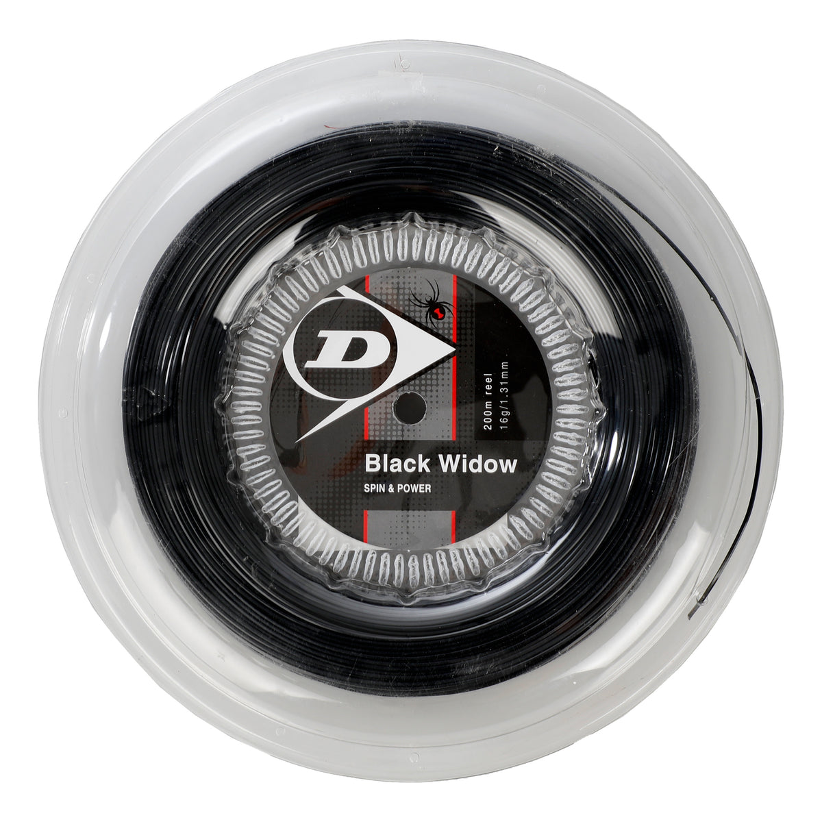 Dunlop Black Widow String Reel 200m-Black