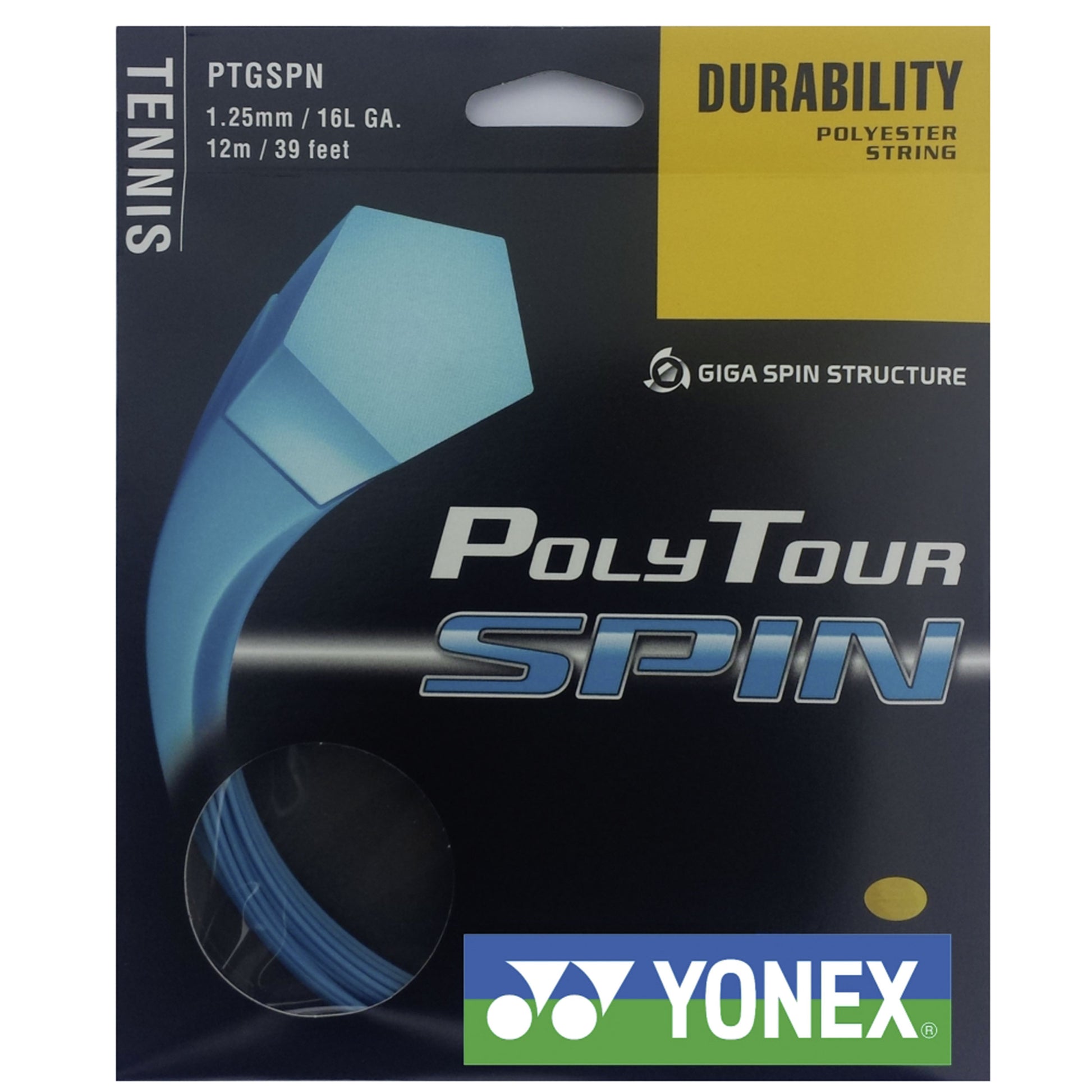 Yonex Poly Tour Spin  String set 12m - blue