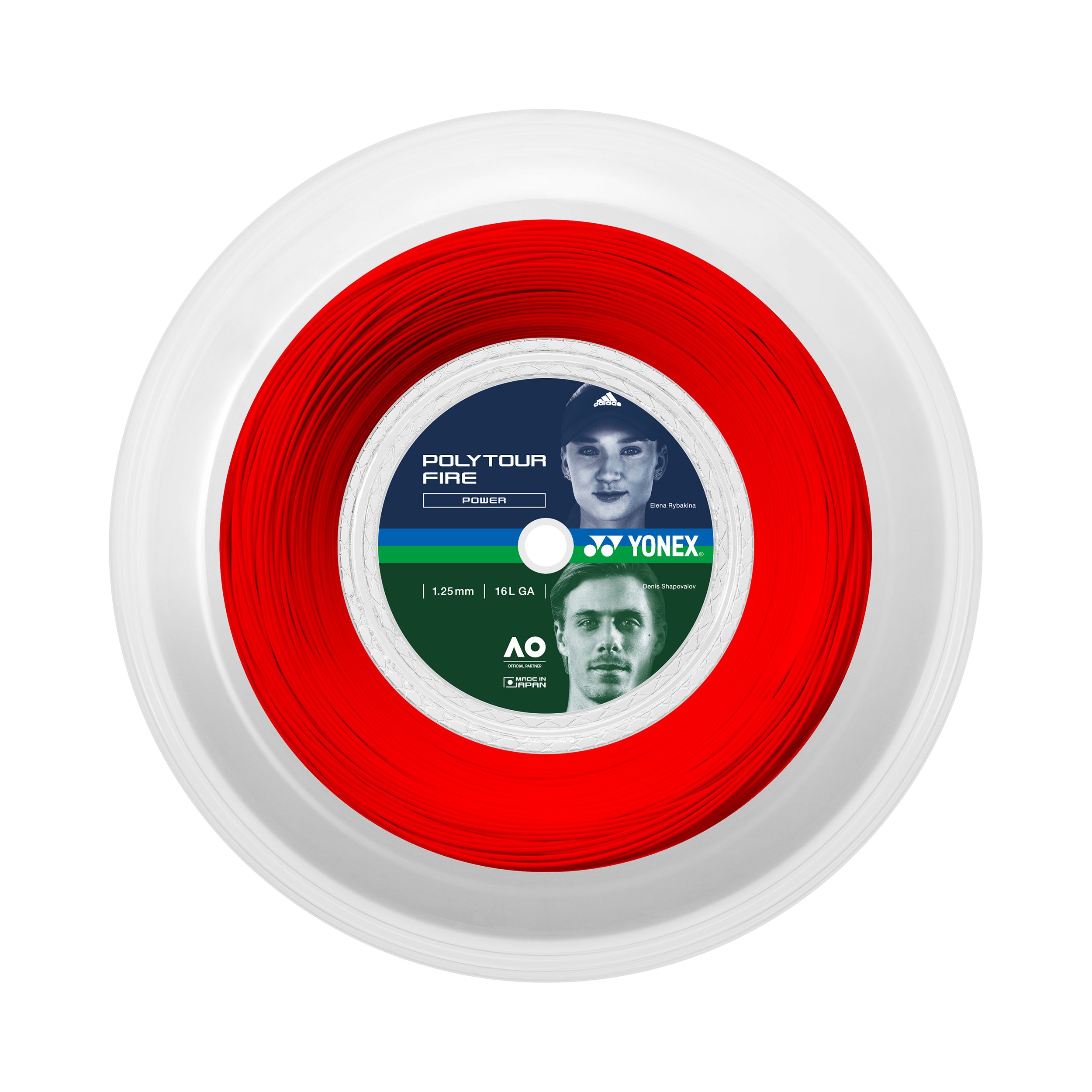 Yonex Poly Tour Fire String Reel 200m-Red