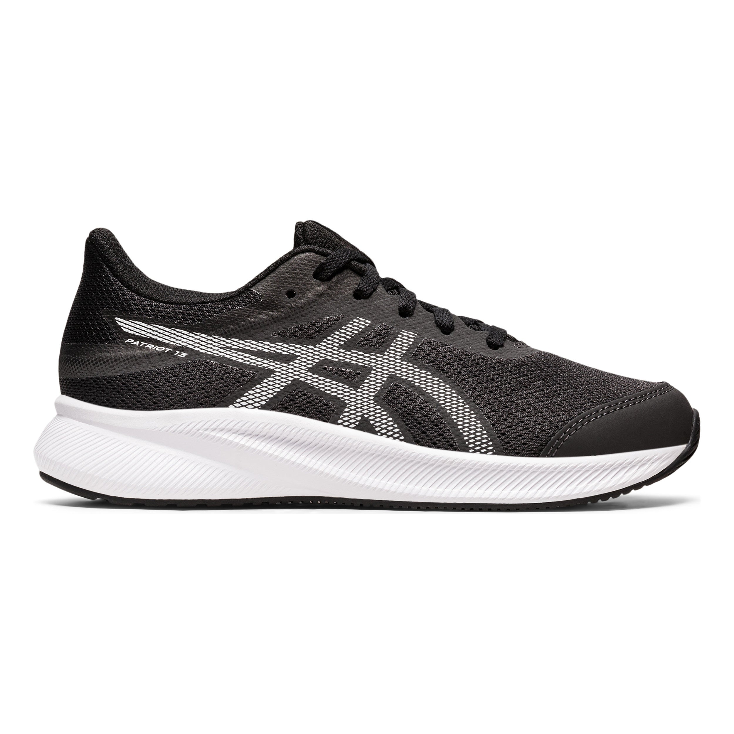 ASICS Patriot 13 GS Neutralschuh Kinder-Dunkelgrau,Weiß