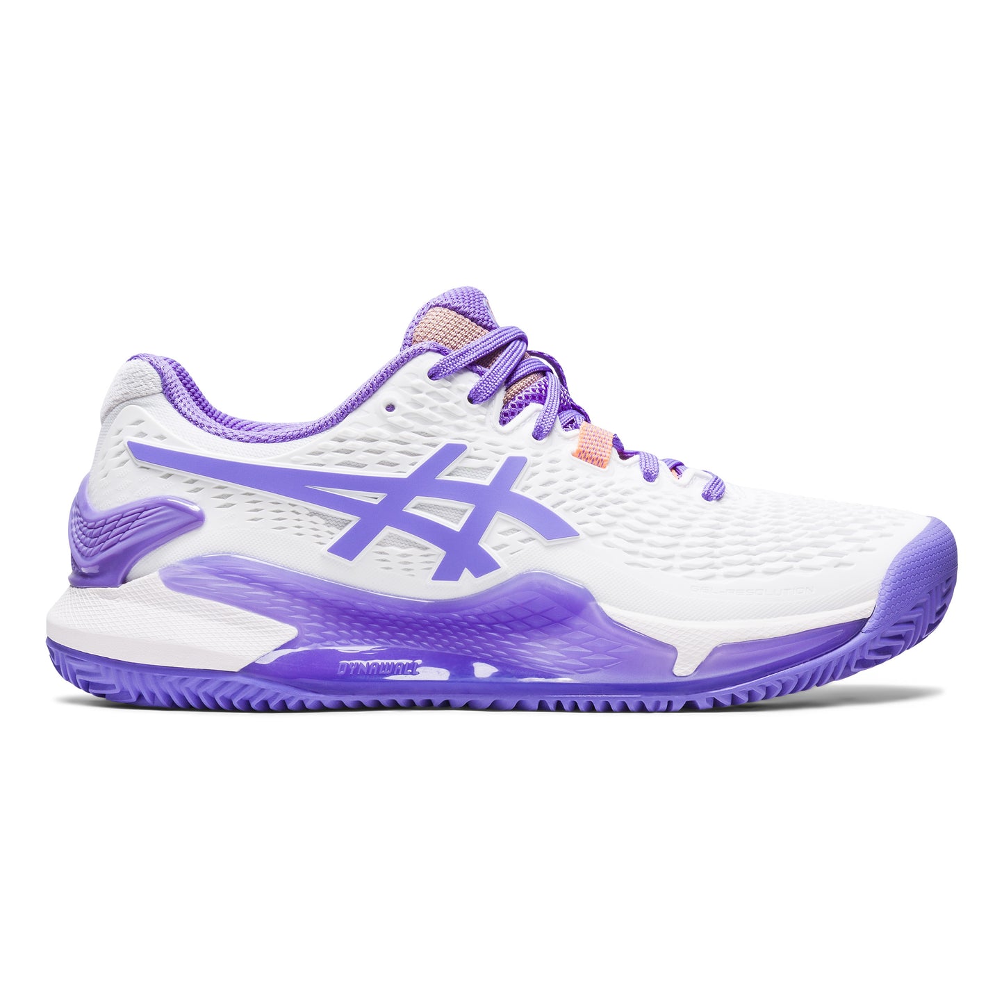 ASICS Gel-Resolution 9 Sandplatzschuh Damen - weiß, flieder