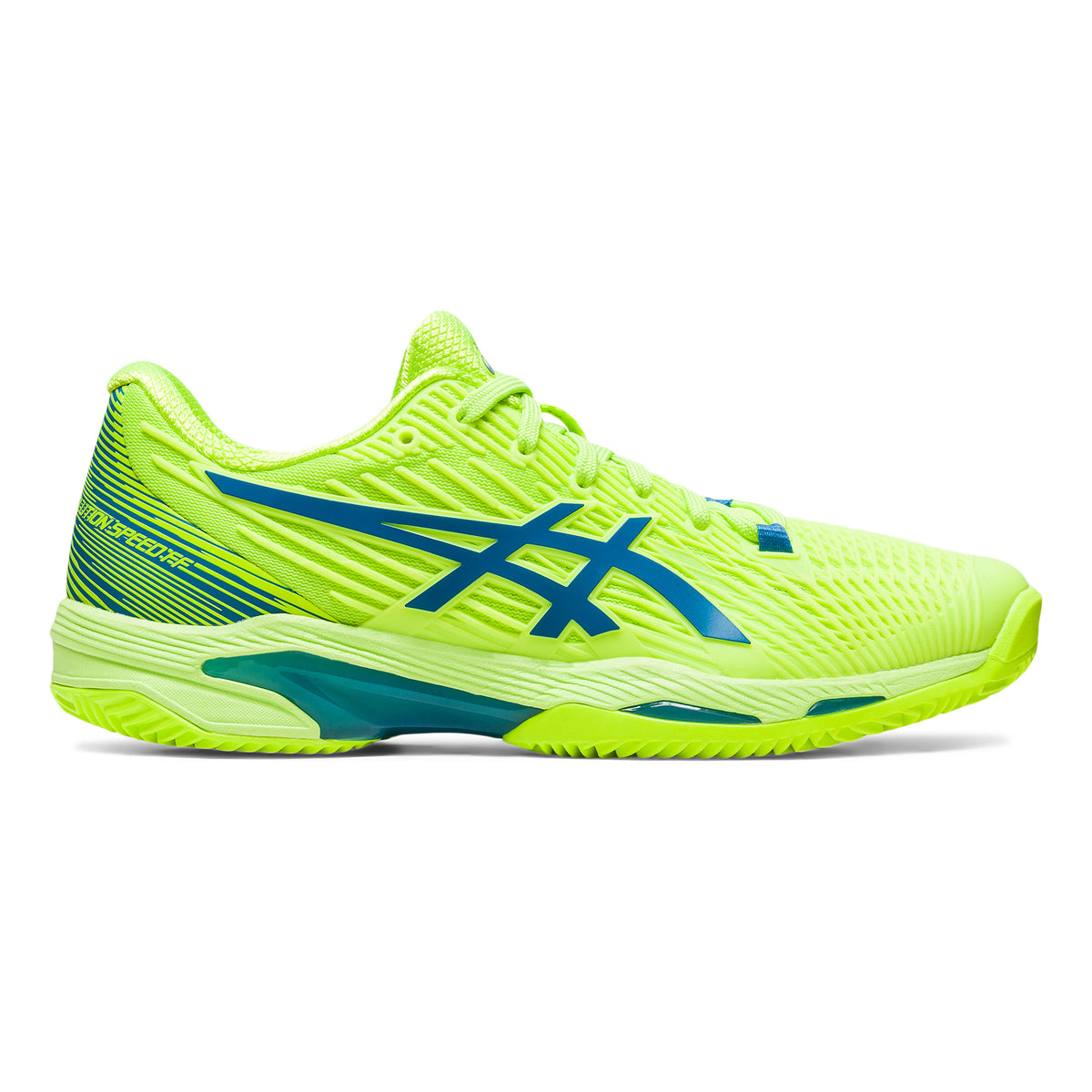 ASICS Solution Speed FF 2 Sandplatzschuh Damen - neongrün, blau
