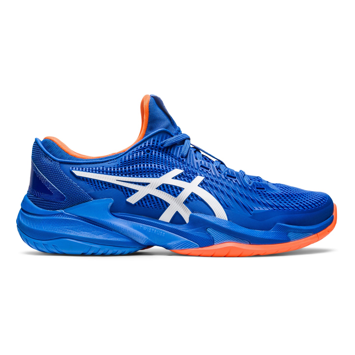 ASICS Court FF 3  Novak Allcourtschuh Herren - blau, orange