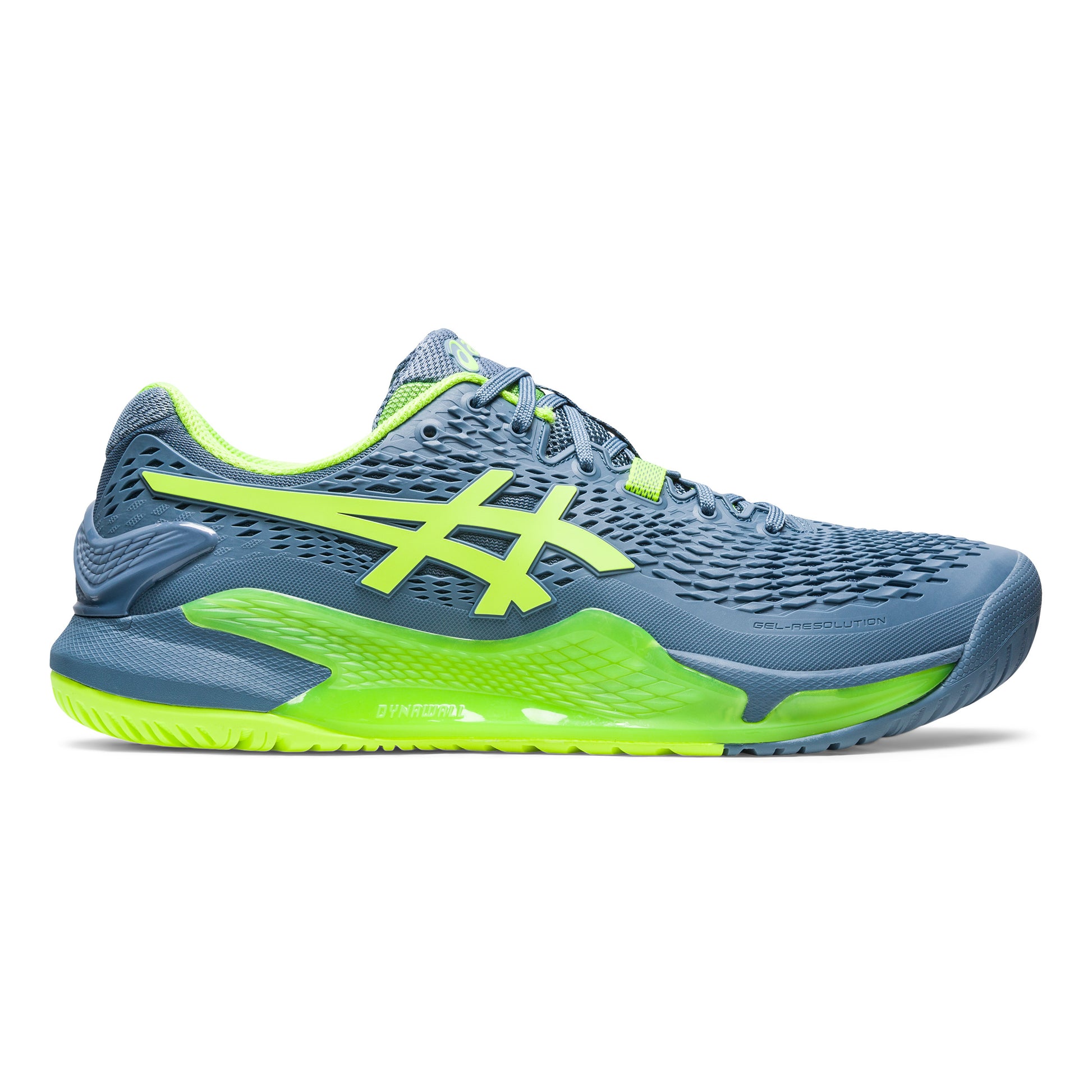 ASICS Gel-Resolution 9 All court shoe Men - dark blue, neon green