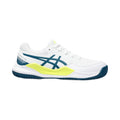 Gel-Resolution 9 GS Sandplatzschuh Kinder - weiß, petrol