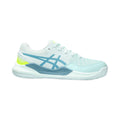 Gel-Resolution 9 GS Sandplatzschuh Kinder - weiß, türkis