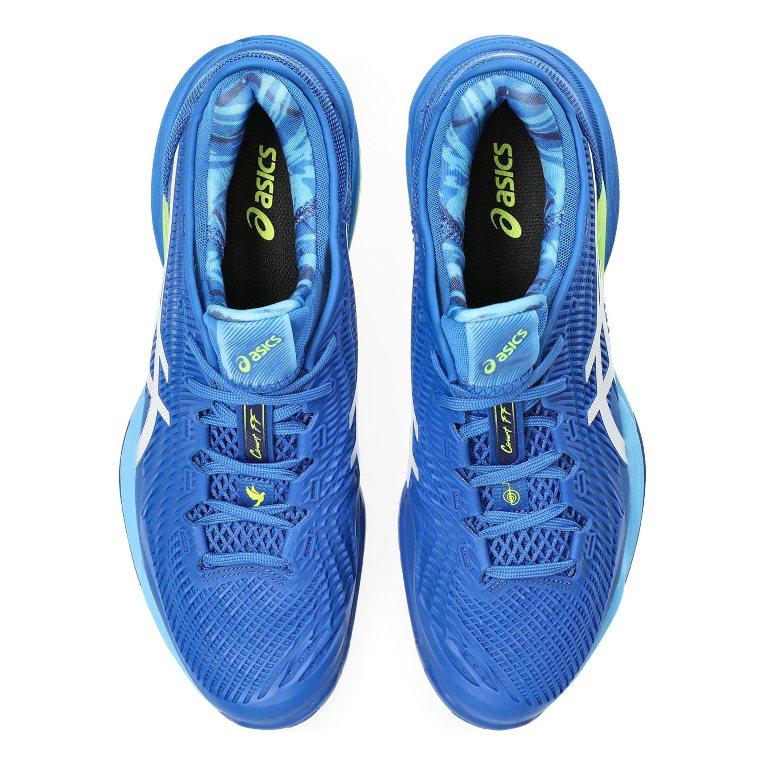 Court FF 3 Novak All court shoe Men - blue, neon green | Tennis-Point