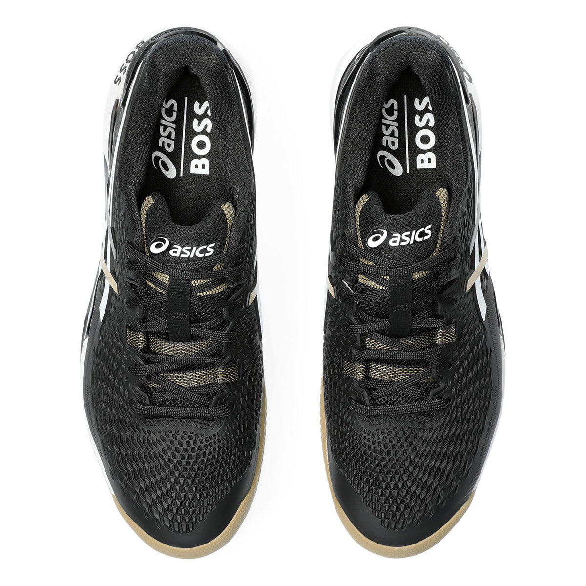 Gel-Resolution 9 Boss Clay court shoe Men - black, caramel 