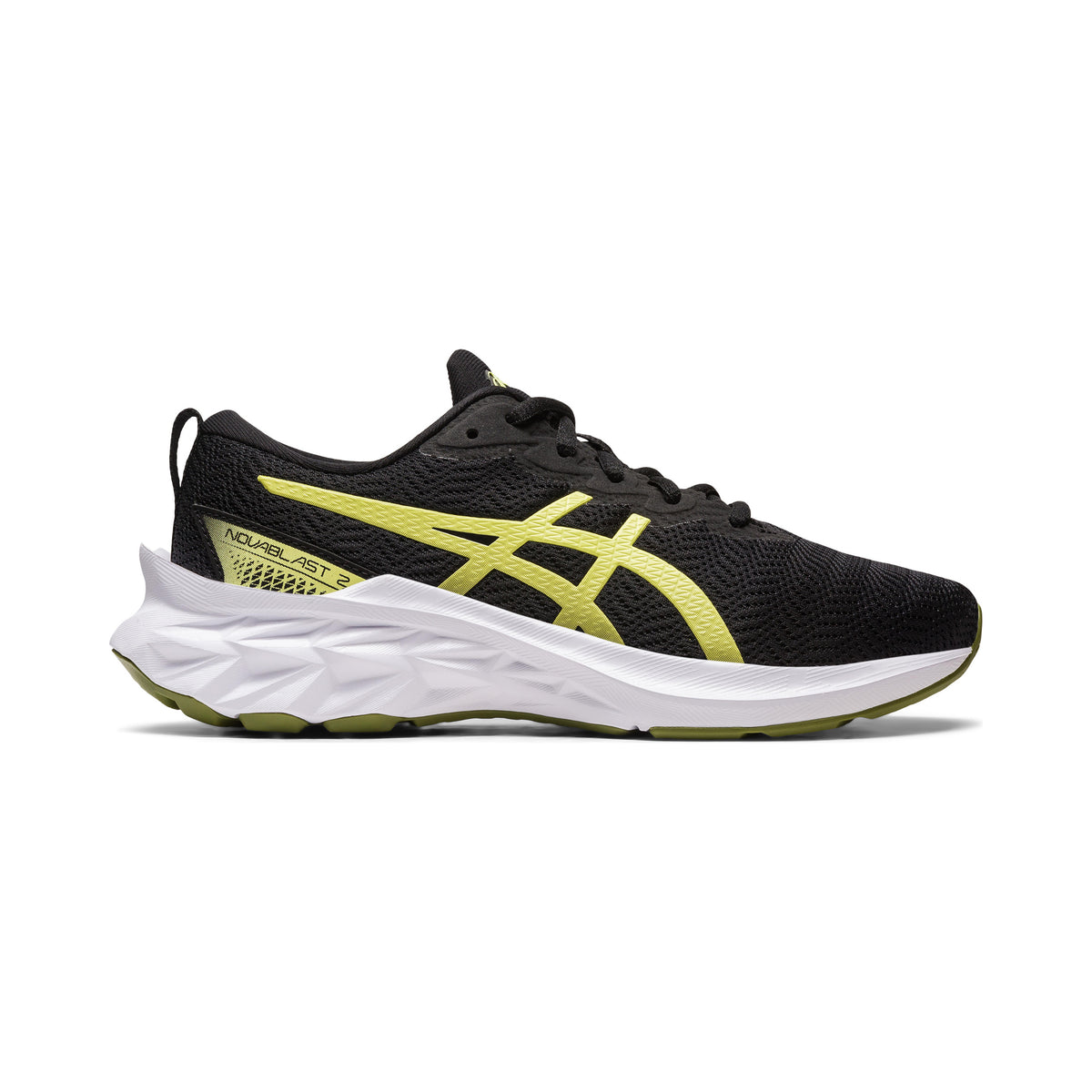 ASICS Novablast 2 GS Neutral running shoe Kids - black, neon yellow
