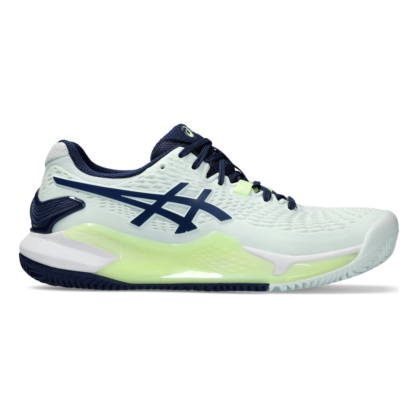ASICS Gel-Resolution 9 Sandplatzschuh Damen - mint, dunkelblau