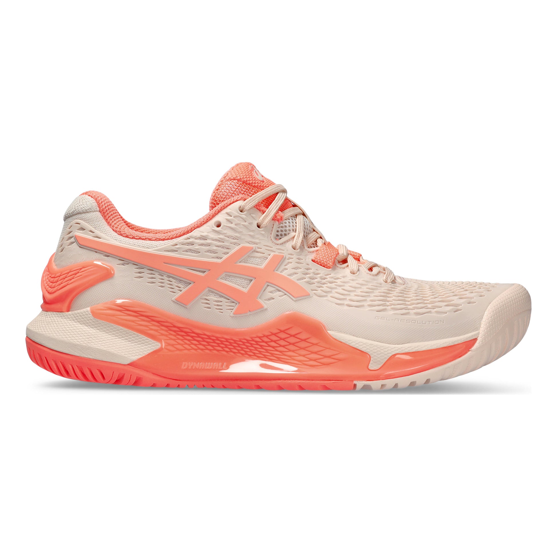 ASICS Gel-Resolution 9 All court shoe Women - apricot, coral