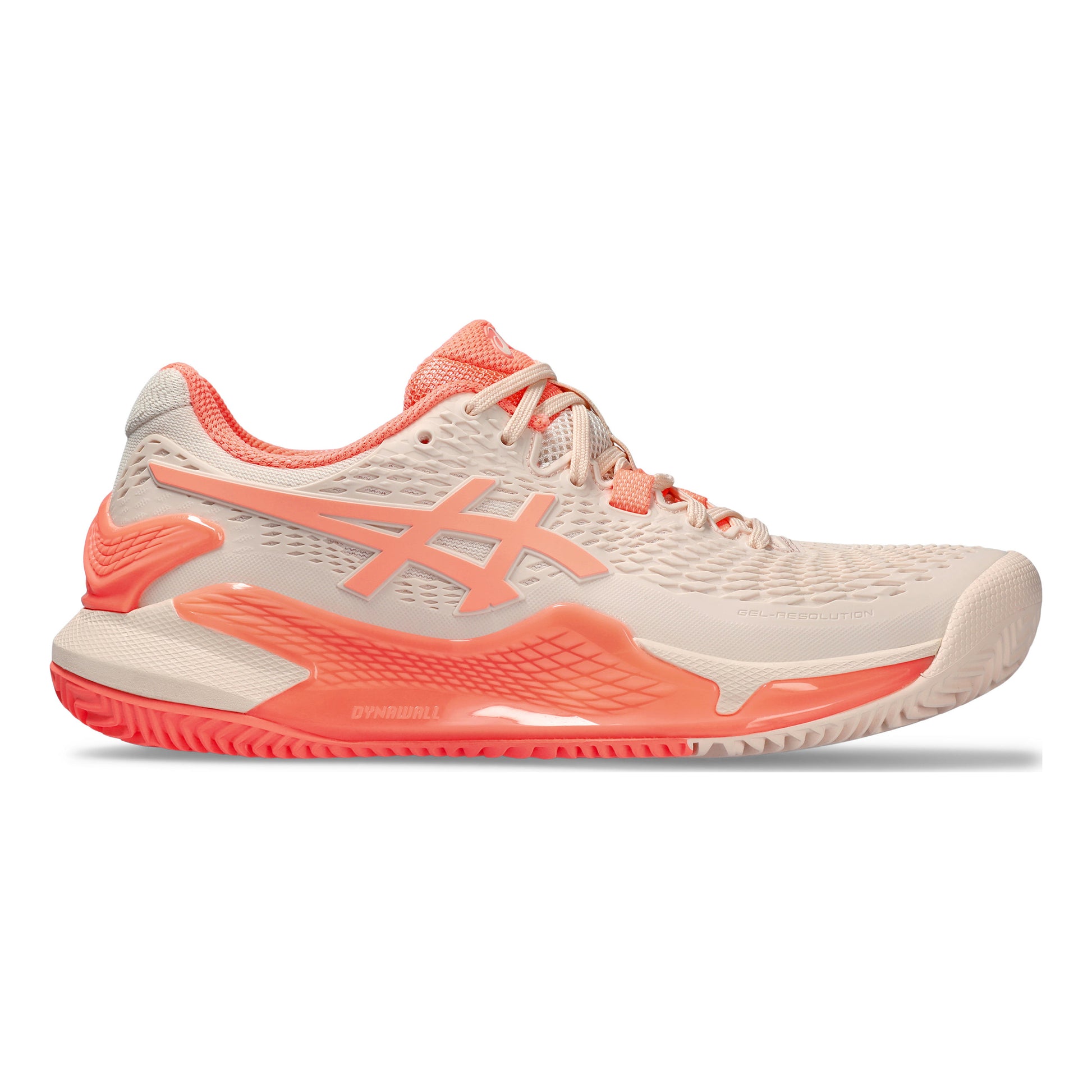 ASICS Gel-Resolution 9 Clay court shoe Women - apricot, coral