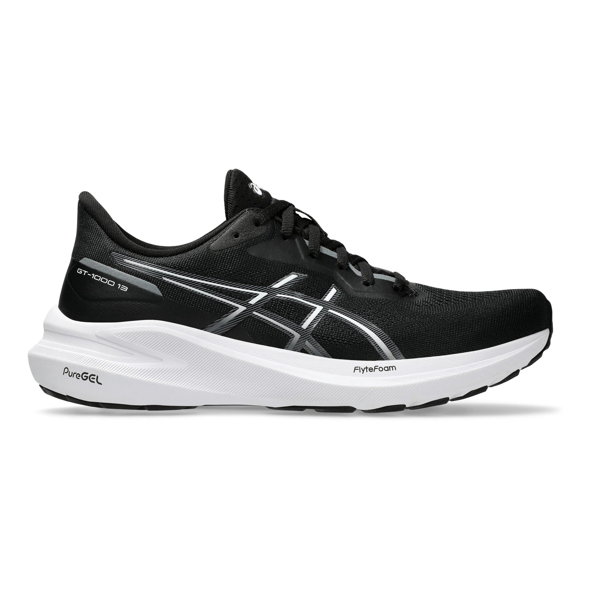 ASICS GT-1000 13 Stability Running Shoe Women-Black,White